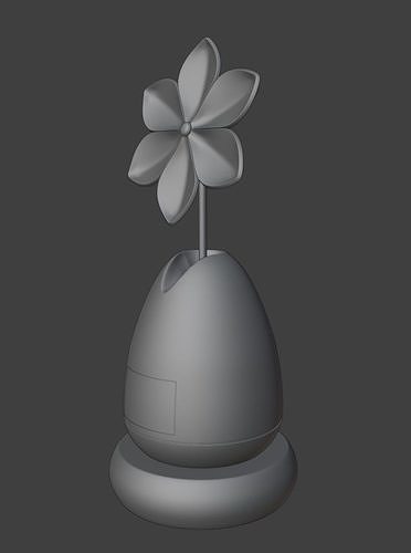 Flower Air Freshener - 3D Model Low-poly 3D model 7