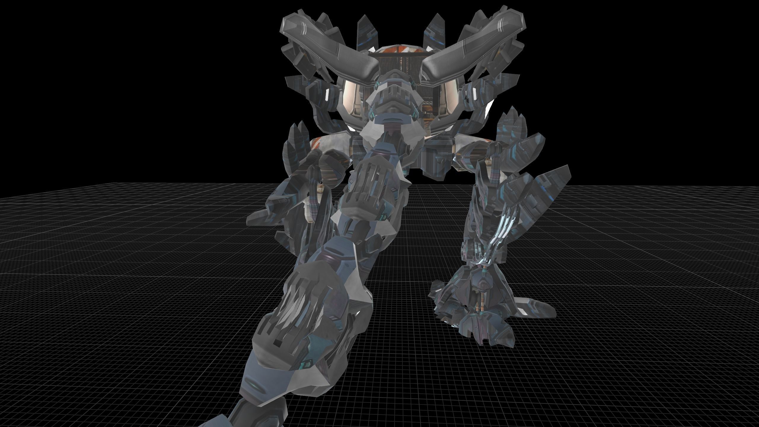 A Walking Robot Lowpoly Model Low-poly 3D model_3