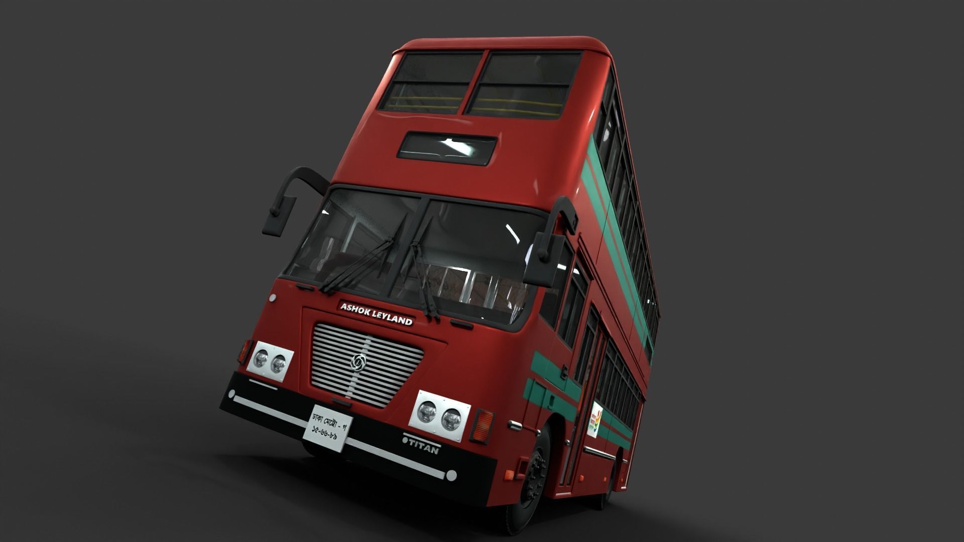 BRTC Double Decker 3D model_11