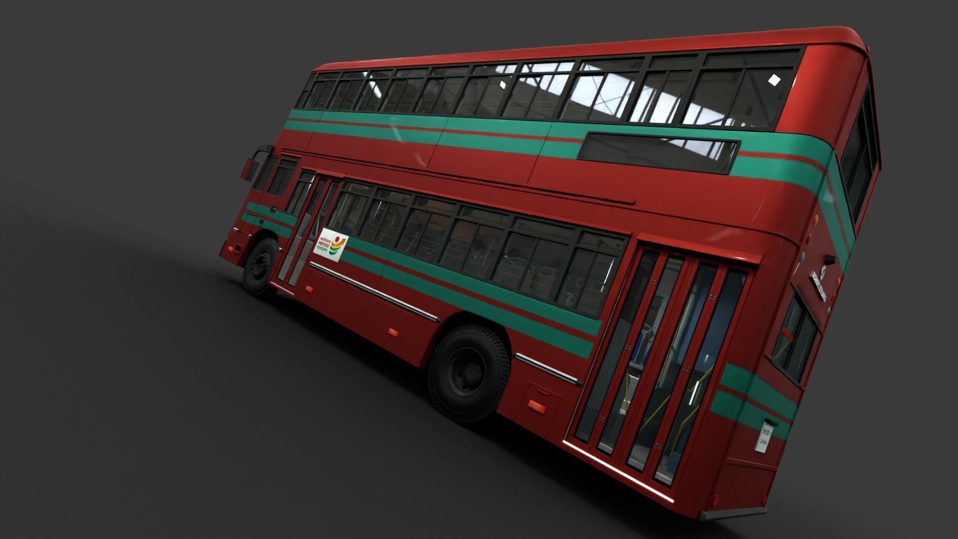 BRTC Double Decker 3D model_8