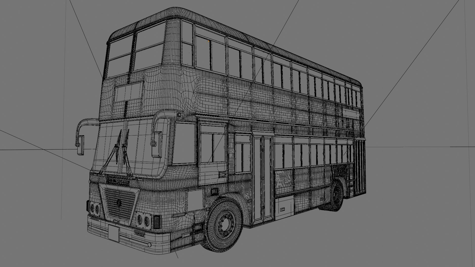 BRTC Double Decker 3D model_21