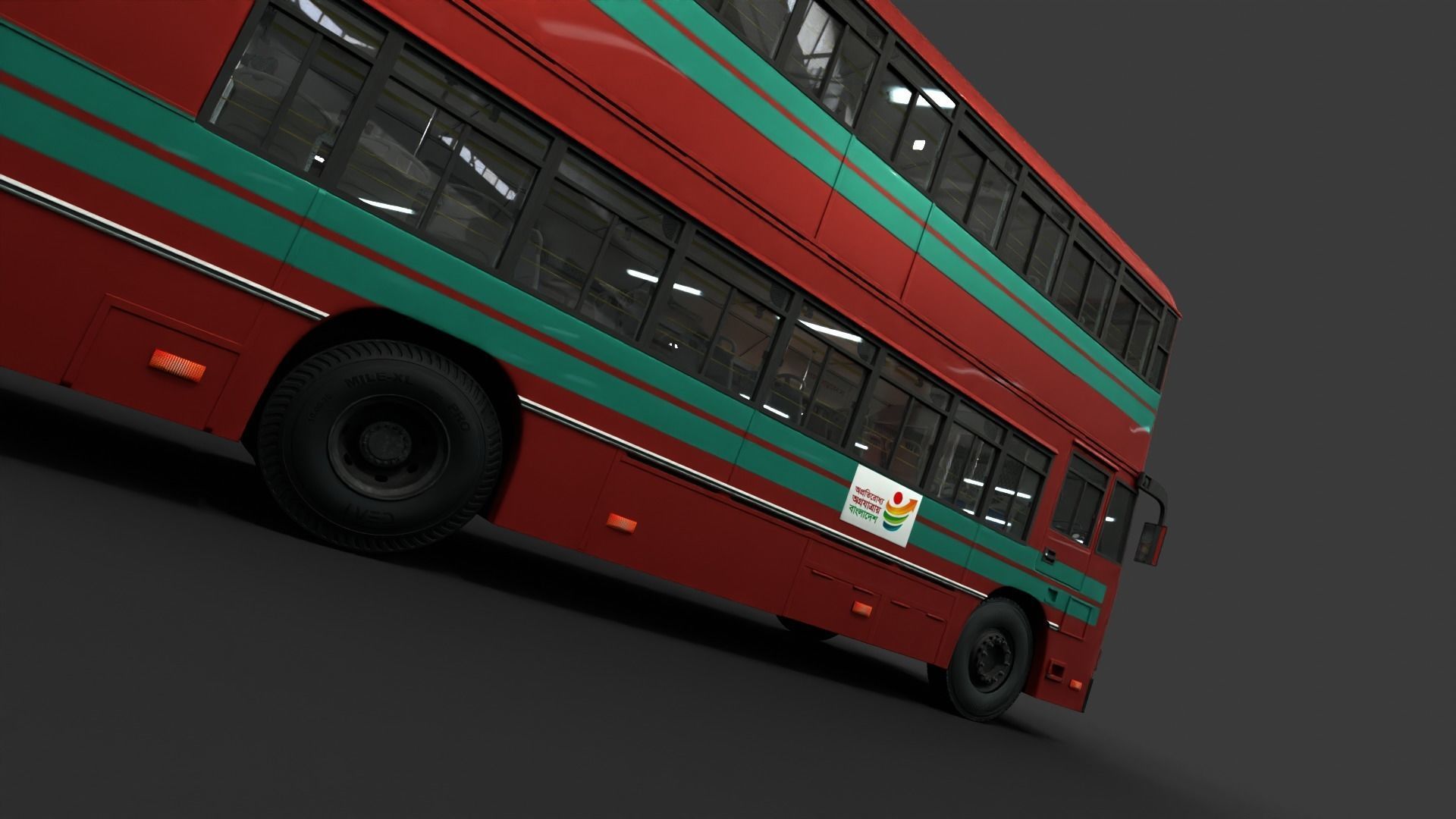 BRTC Double Decker 3D model_26