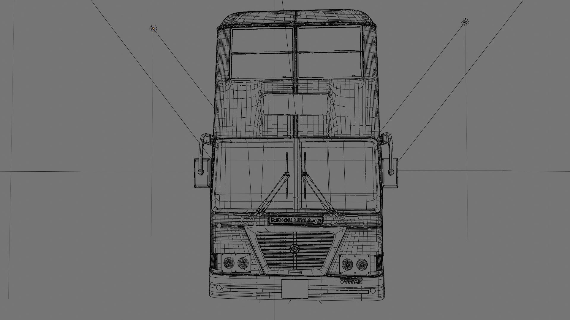 BRTC Double Decker 3D model_23