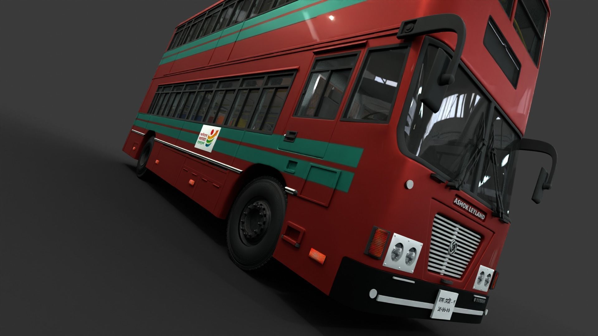 BRTC Double Decker 3D model_25