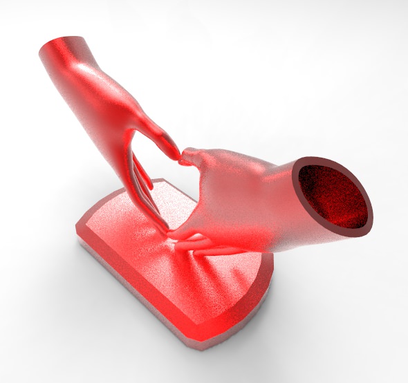 HeartHands Statue 3D print model_4