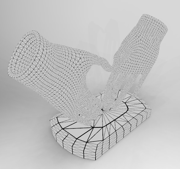 HeartHands Statue 3D print model_16