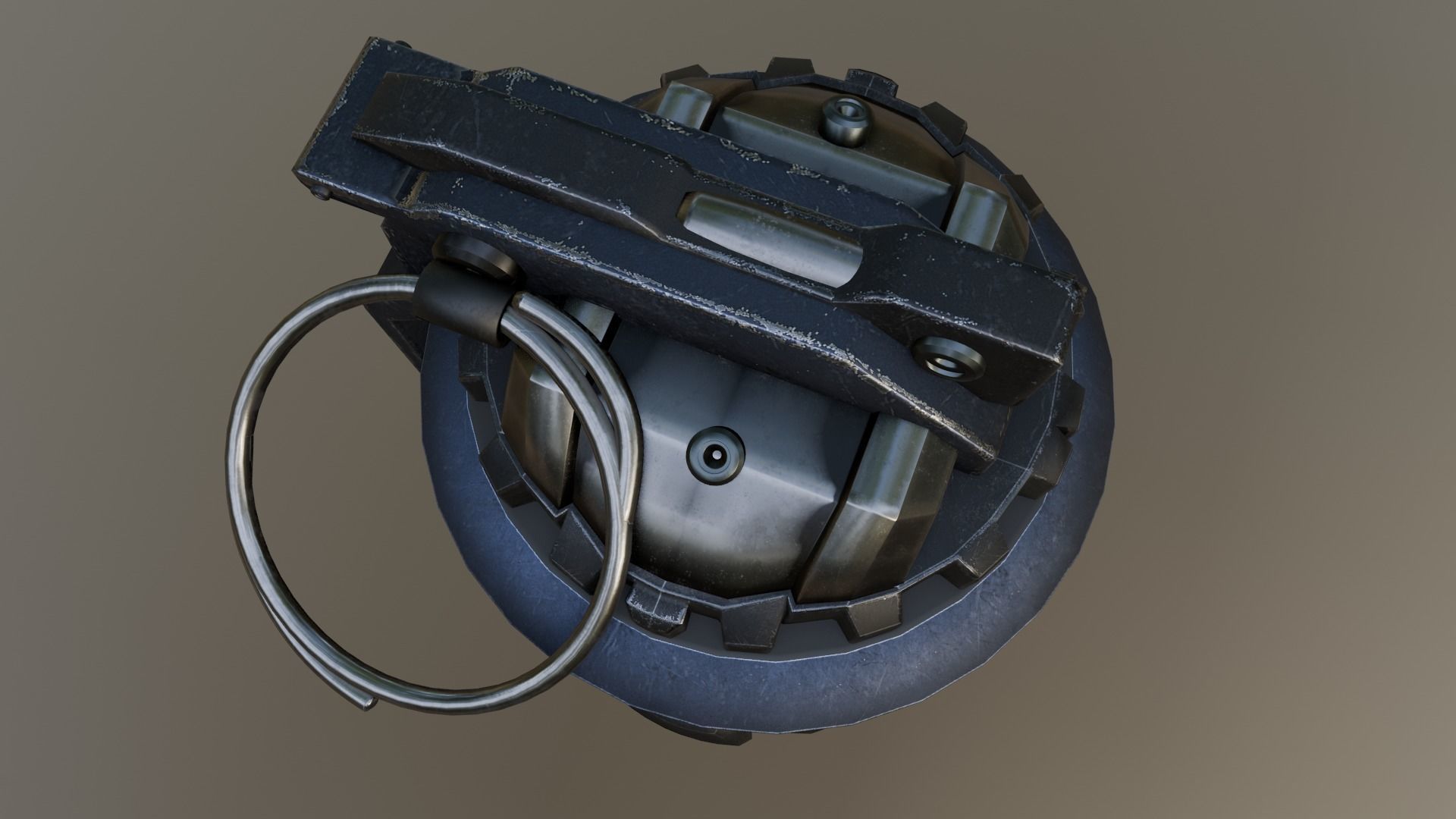 Thermal Grenade Low-poly 3D model_12