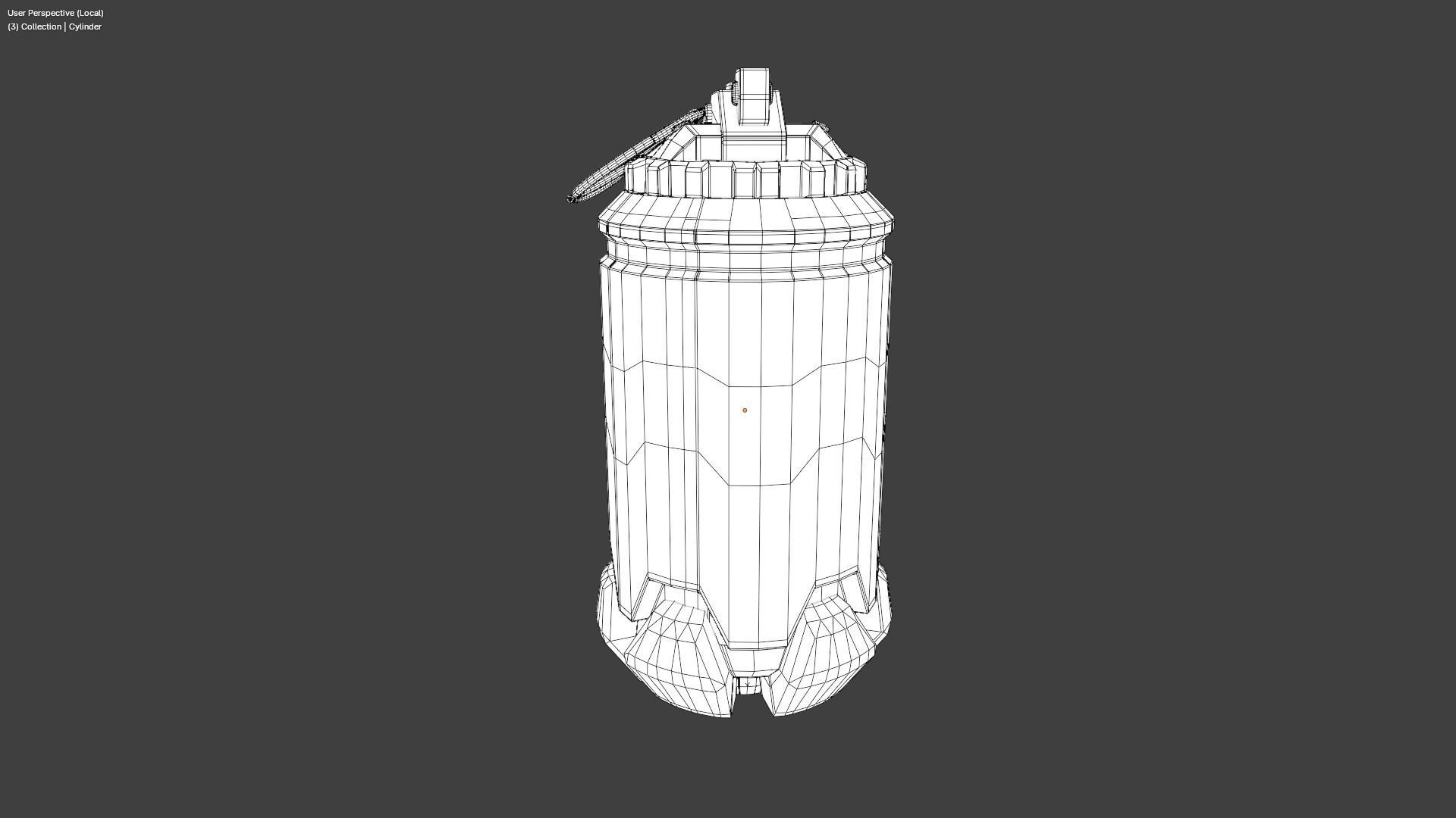 Thermal Grenade Low-poly 3D model_15