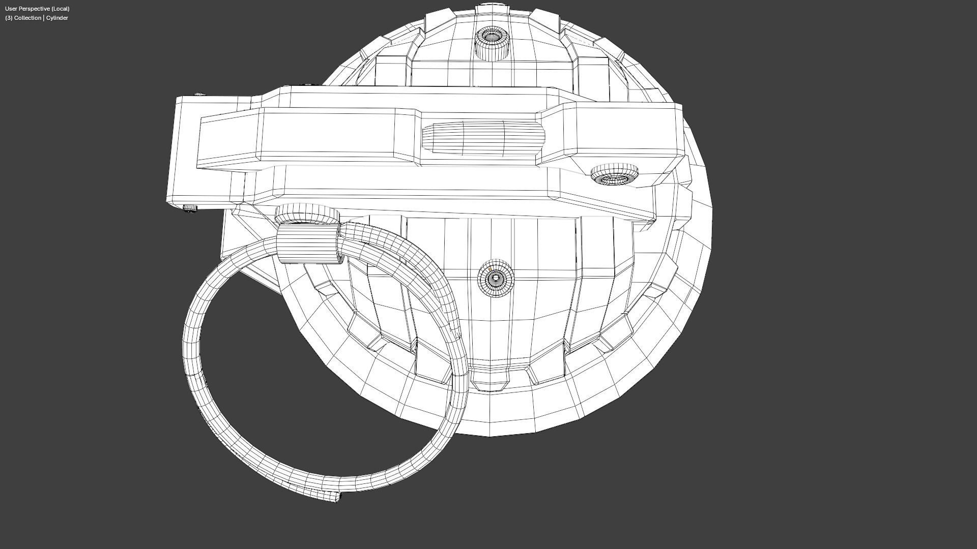 Thermal Grenade Low-poly 3D model_21