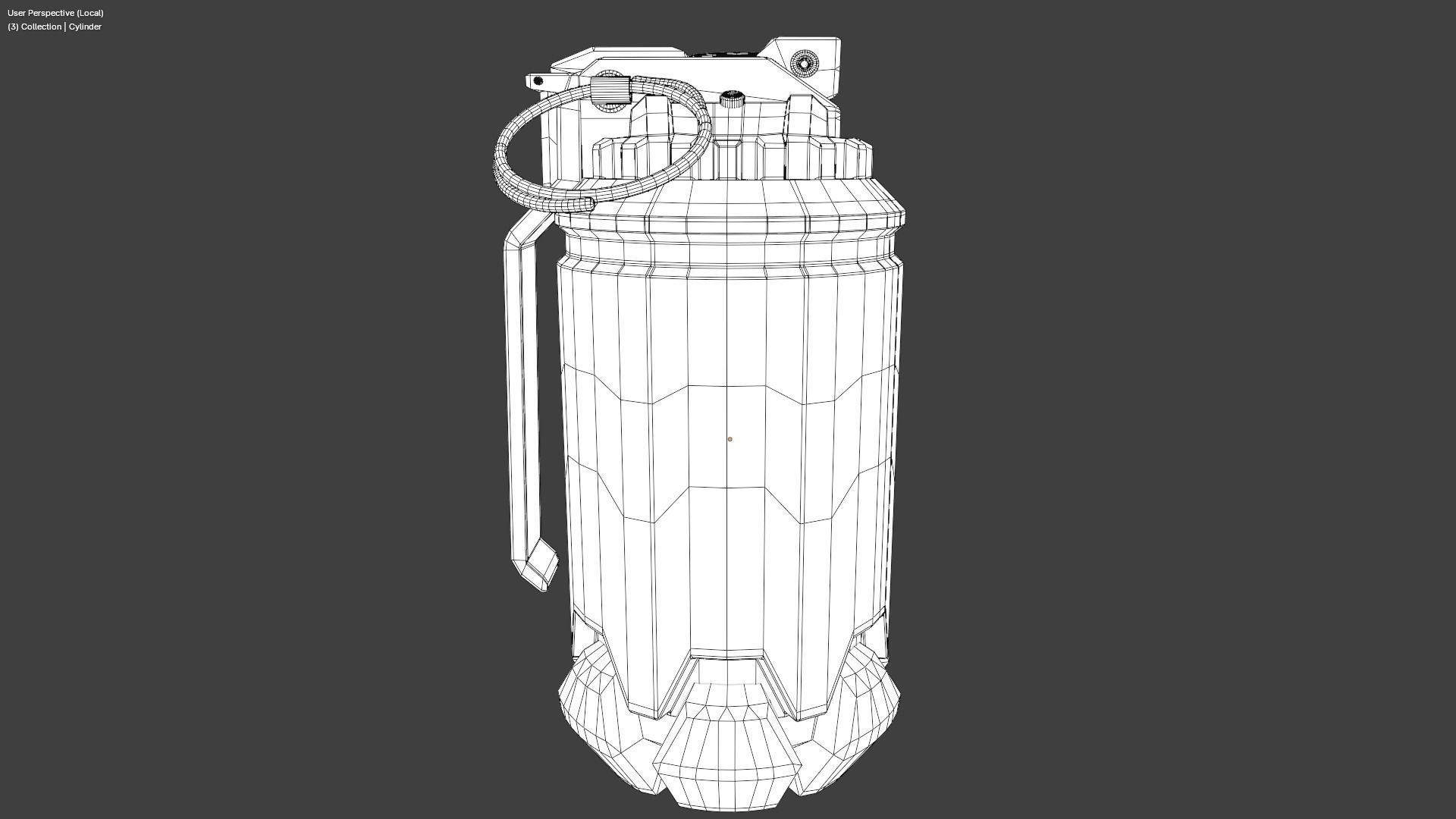 Thermal Grenade Low-poly 3D model_19