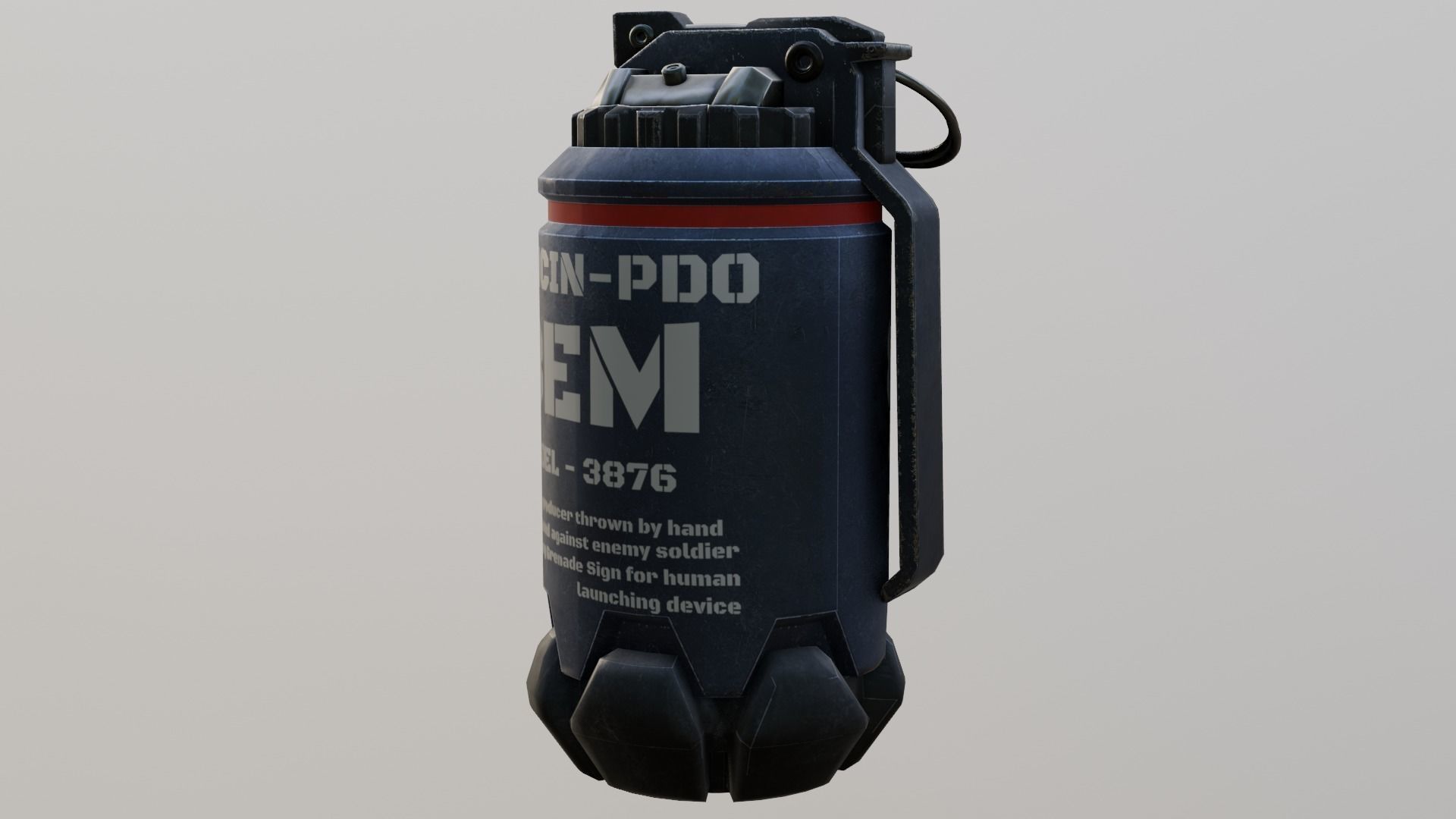 Thermal Grenade Low-poly 3D model_3