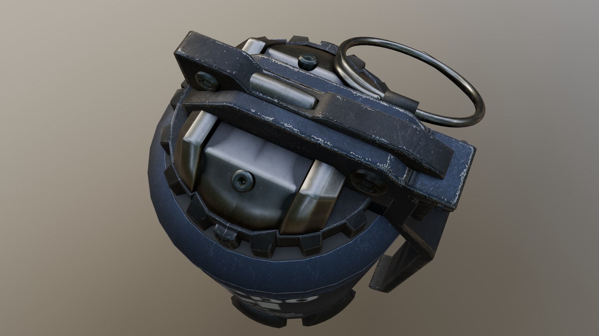 Thermal Grenade Low-poly 3D model_8