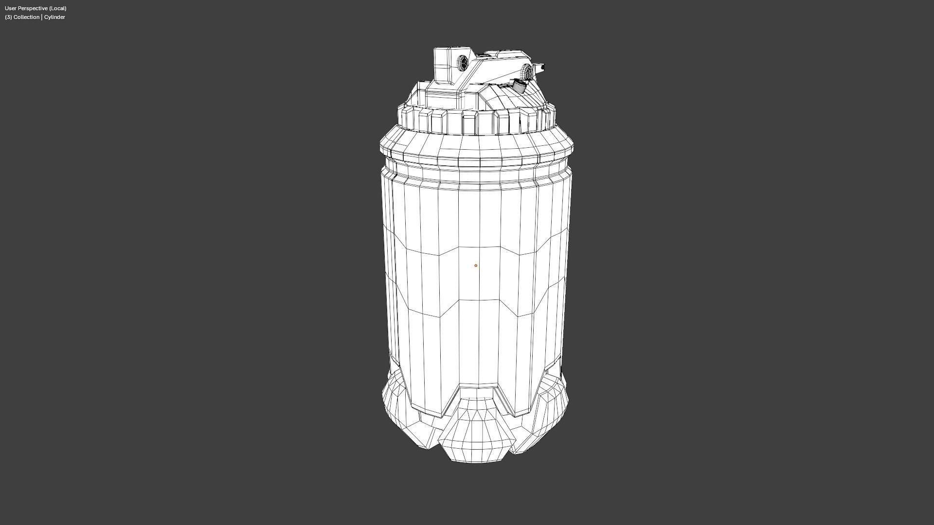 Thermal Grenade Low-poly 3D model_20