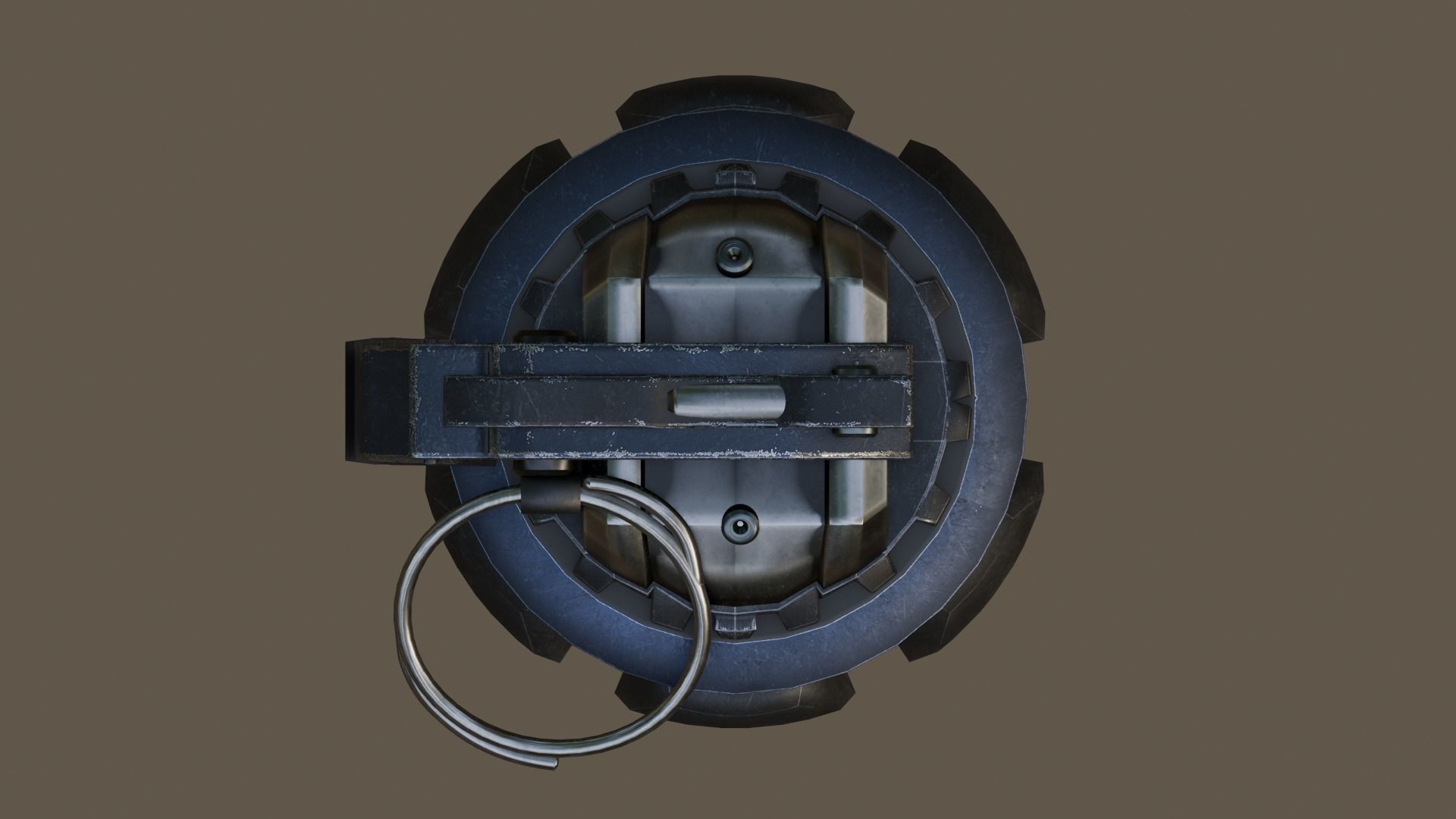 Thermal Grenade Low-poly 3D model_9