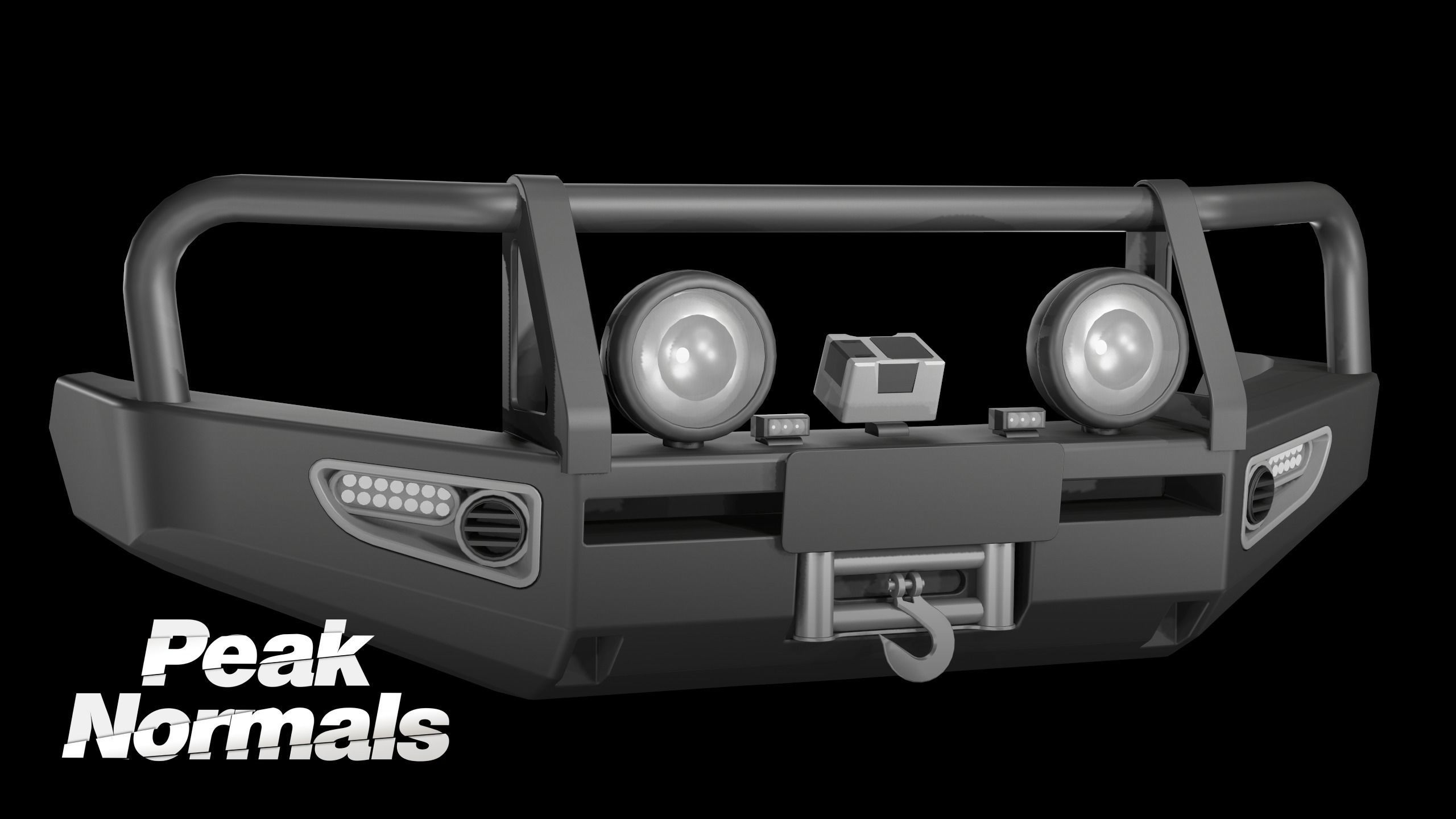 ARB Deluxe LandCrusier Bullbar Low-poly 3D model_3