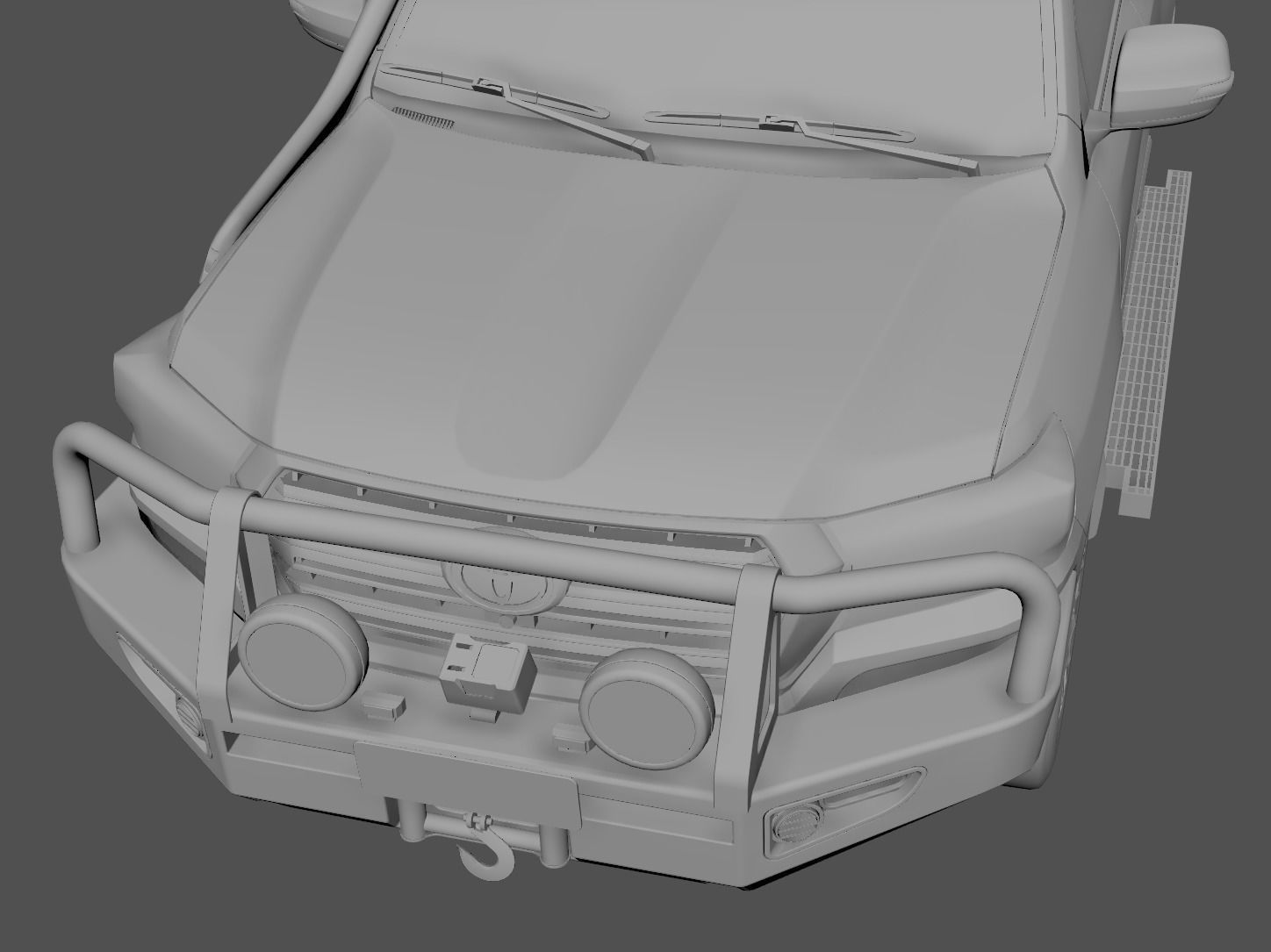 ARB Deluxe LandCrusier Bullbar Low-poly 3D model_6