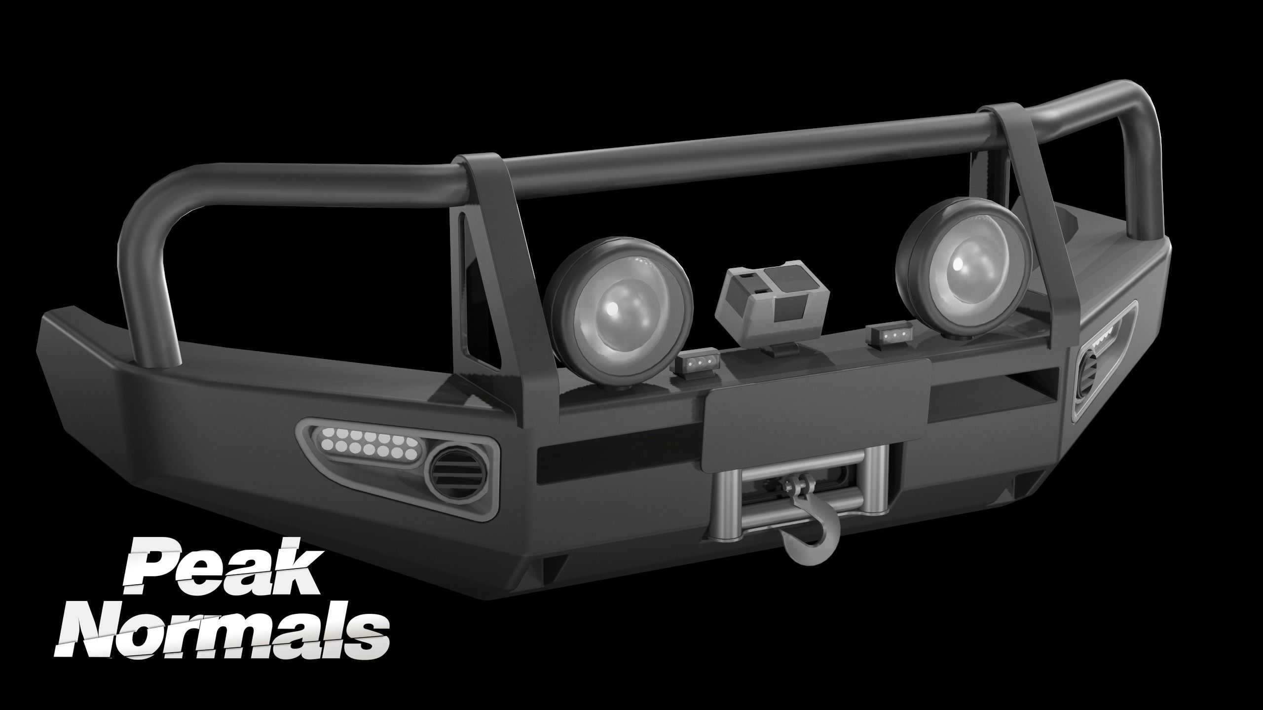 ARB Deluxe LandCrusier Bullbar Low-poly 3D model_1