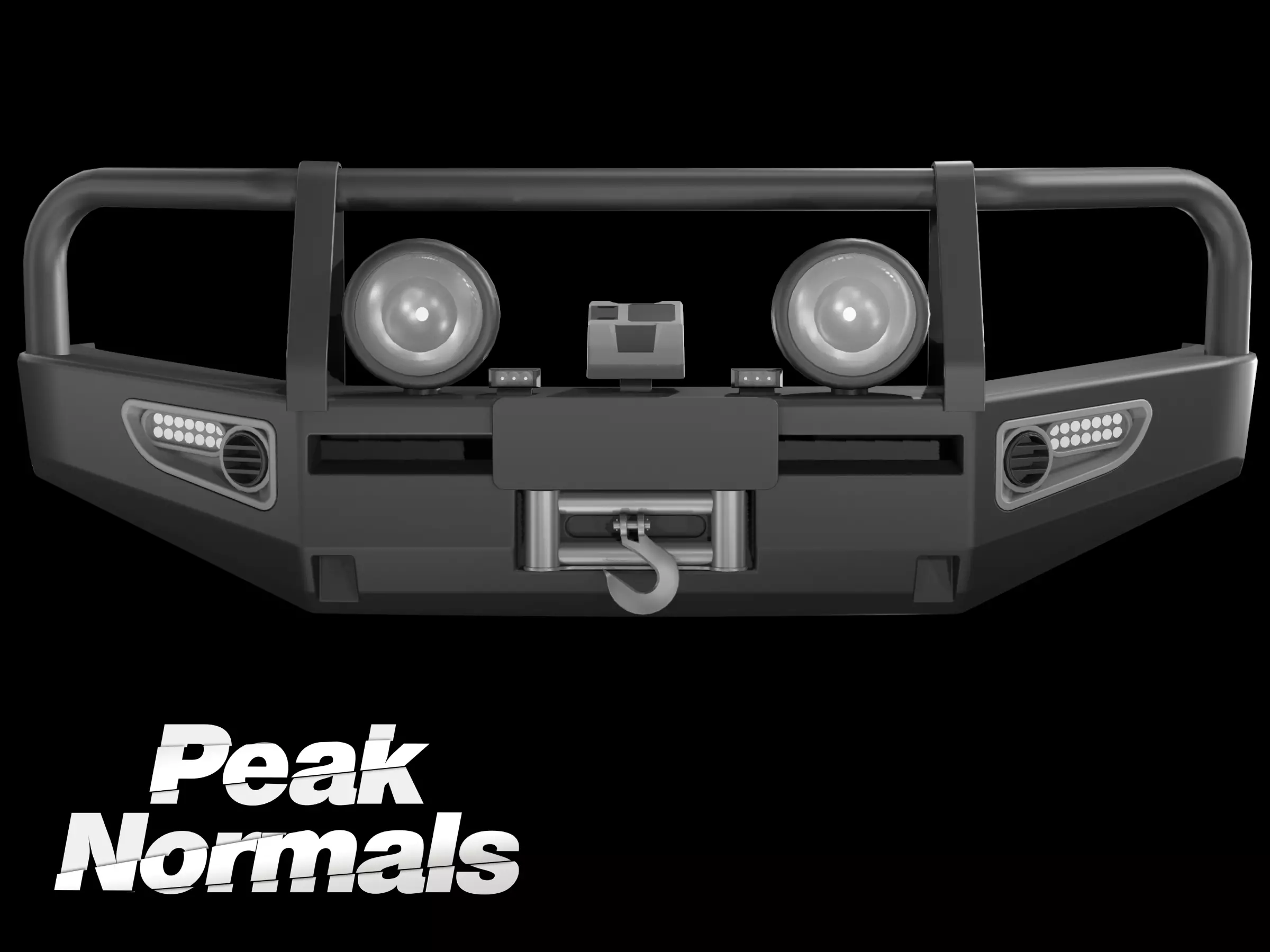 ARB Deluxe LandCrusier Bullbar Low-poly 3D model_0