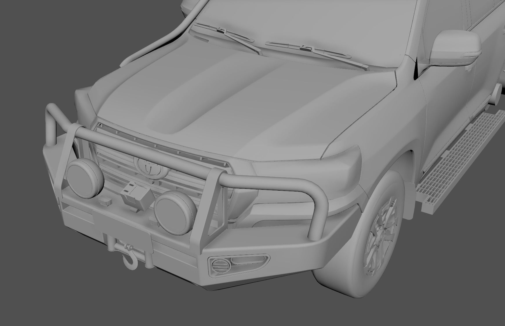 ARB Deluxe LandCrusier Bullbar Low-poly 3D model_5