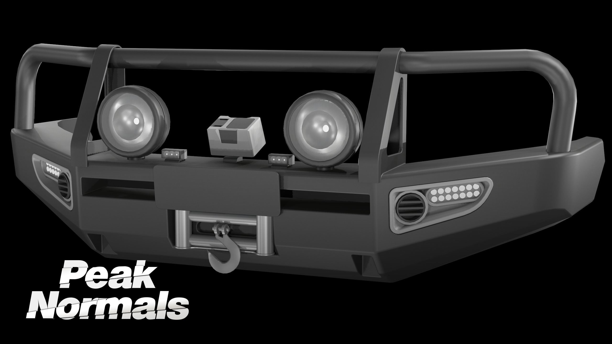 ARB Deluxe LandCrusier Bullbar Low-poly 3D model_4