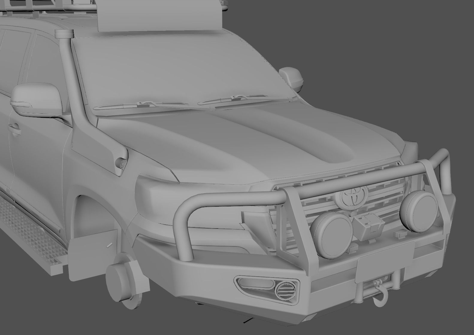 ARB Deluxe LandCrusier Bullbar Low-poly 3D model_7