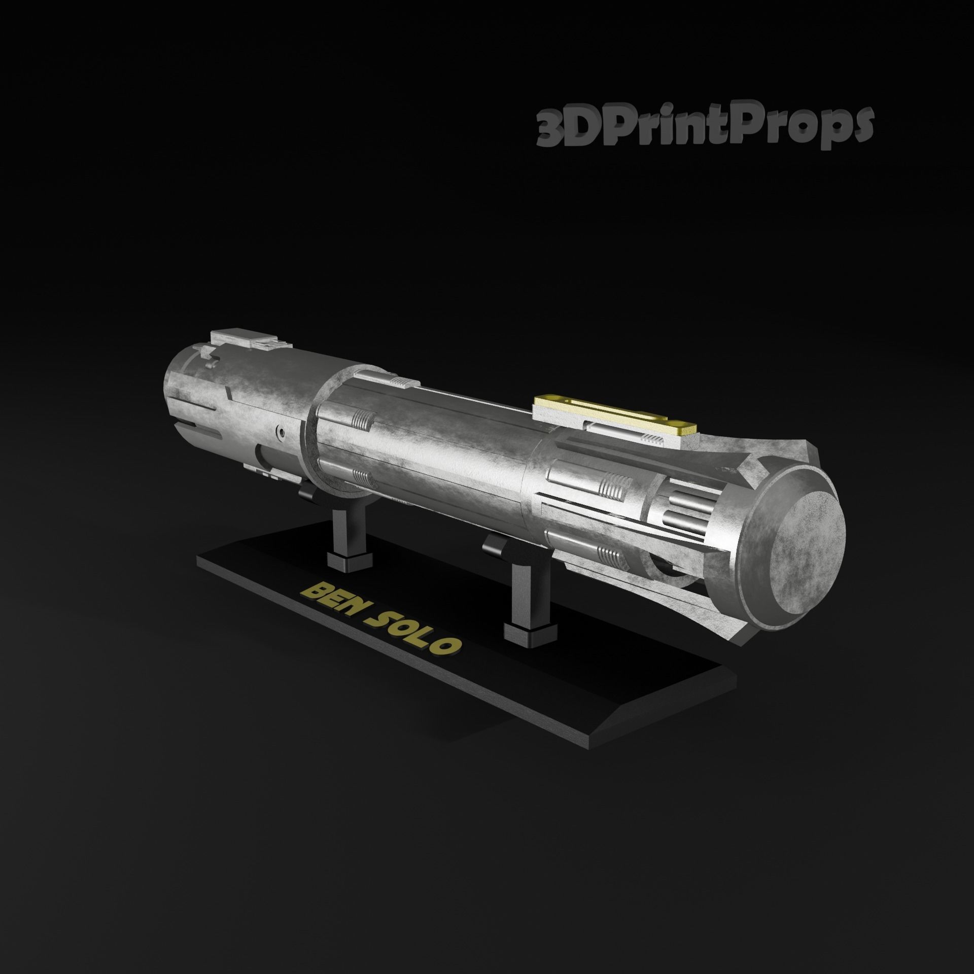 Ben Solo Lightsaber 3D print model_3