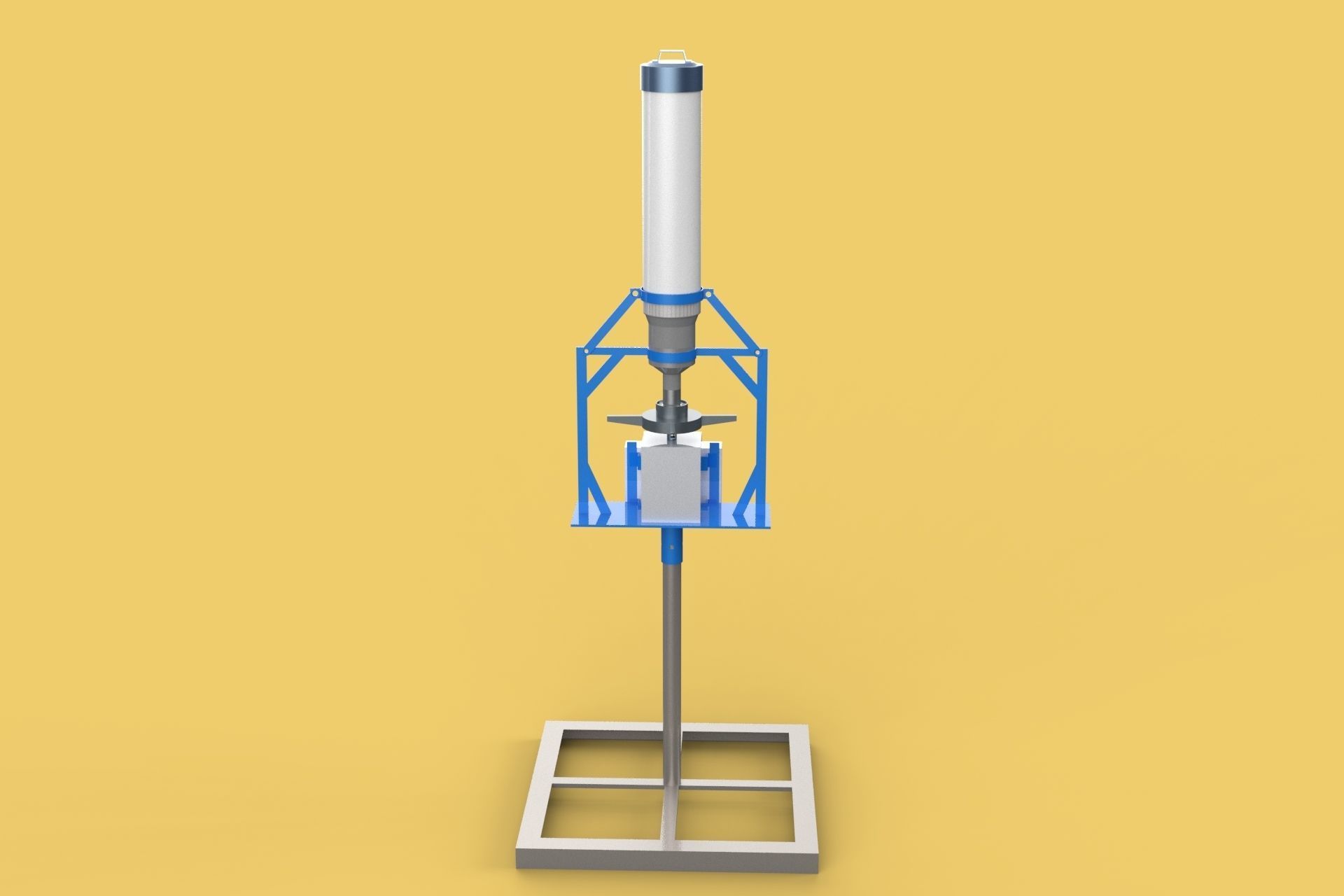AUTOMATIC FISH FEEDER SPREADER ROTARY CENTRIFUGAL 3D model_8