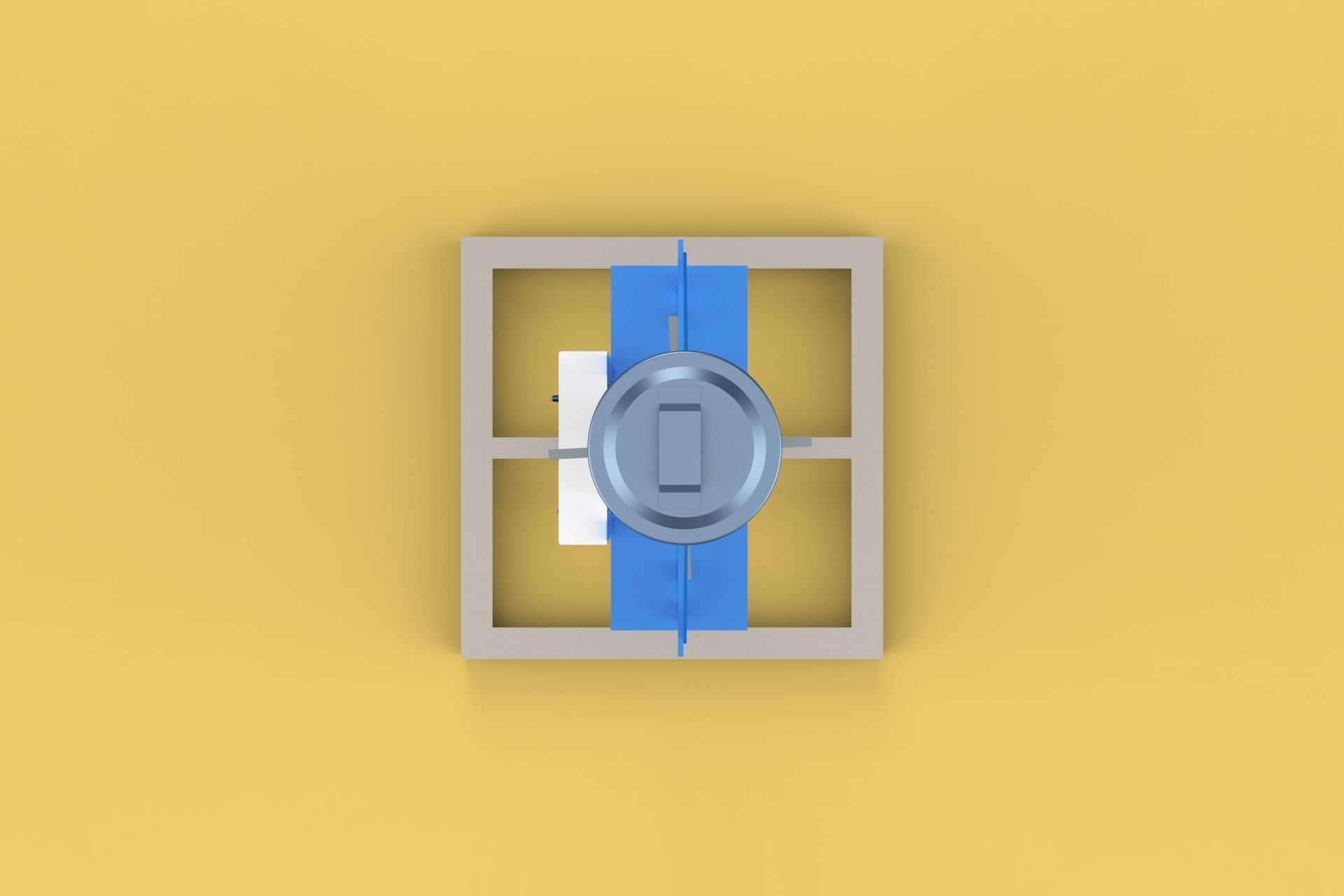 AUTOMATIC FISH FEEDER SPREADER ROTARY CENTRIFUGAL 3D model_4