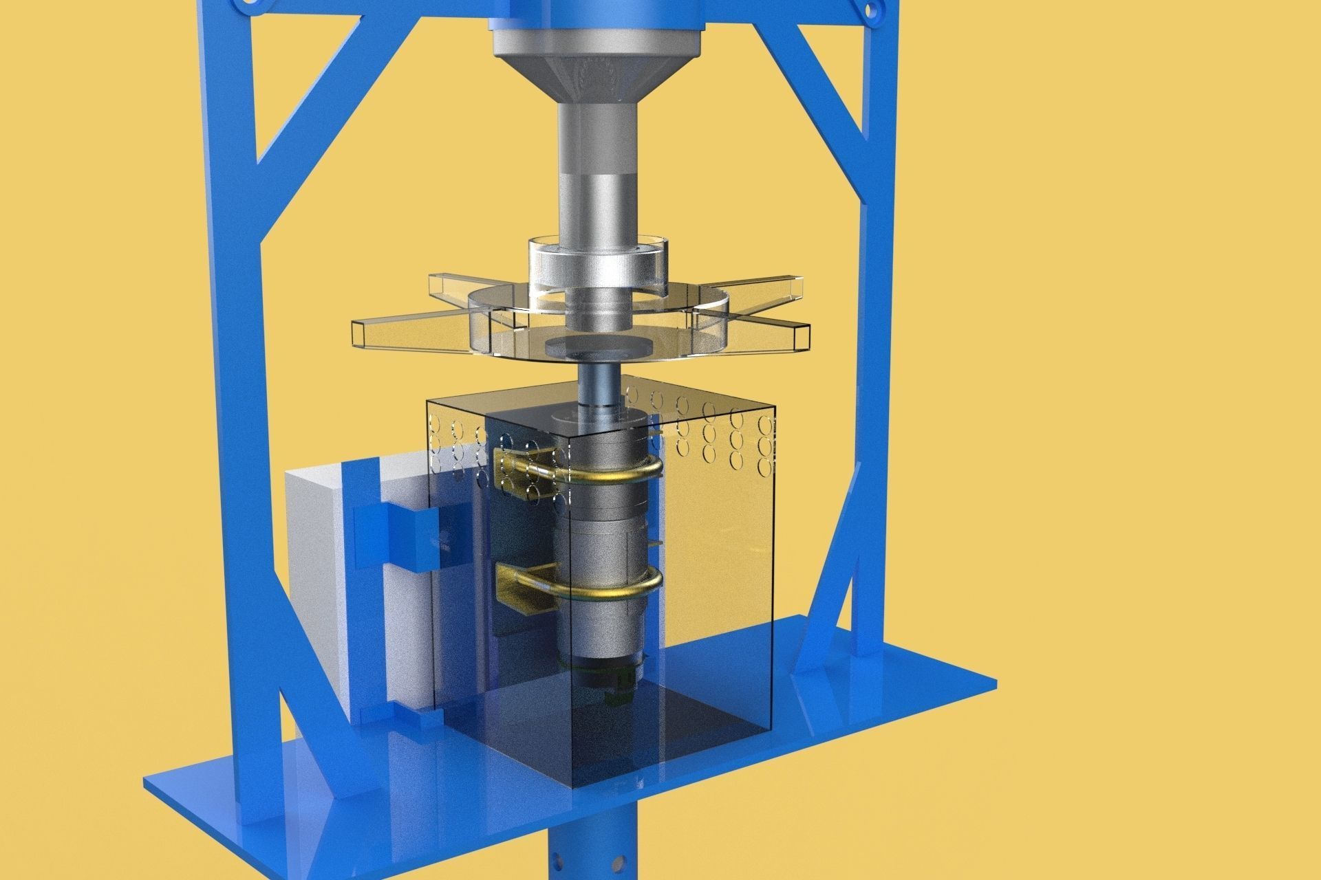 AUTOMATIC FISH FEEDER SPREADER ROTARY CENTRIFUGAL 3D model_2