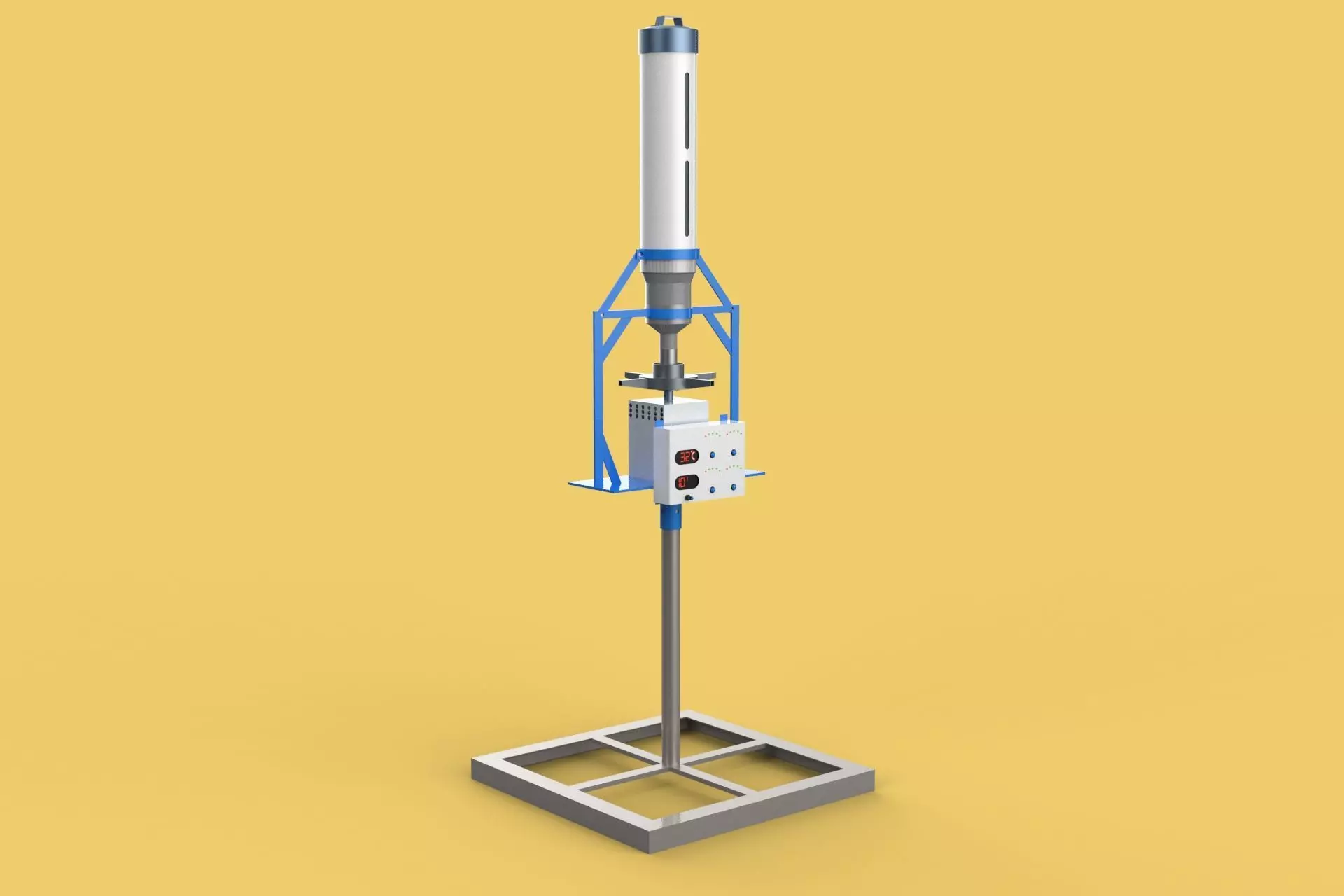 AUTOMATIC FISH FEEDER SPREADER ROTARY CENTRIFUGAL 3D model_0