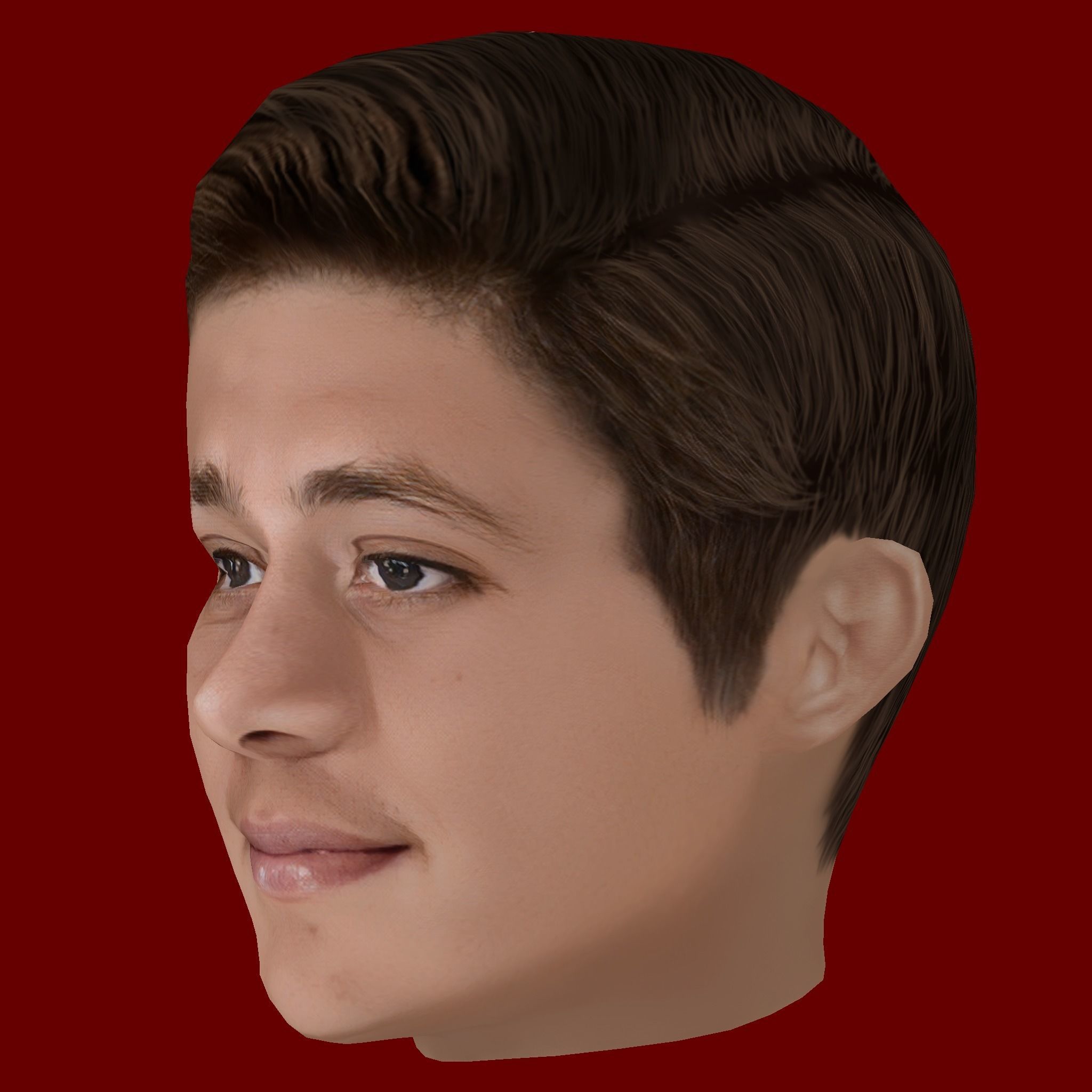 3D model Arda Guler Head - Low poly head for game VR / AR / low-poly ...