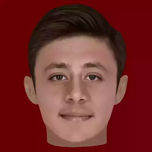 Arda Guler Head - Low poly head for game