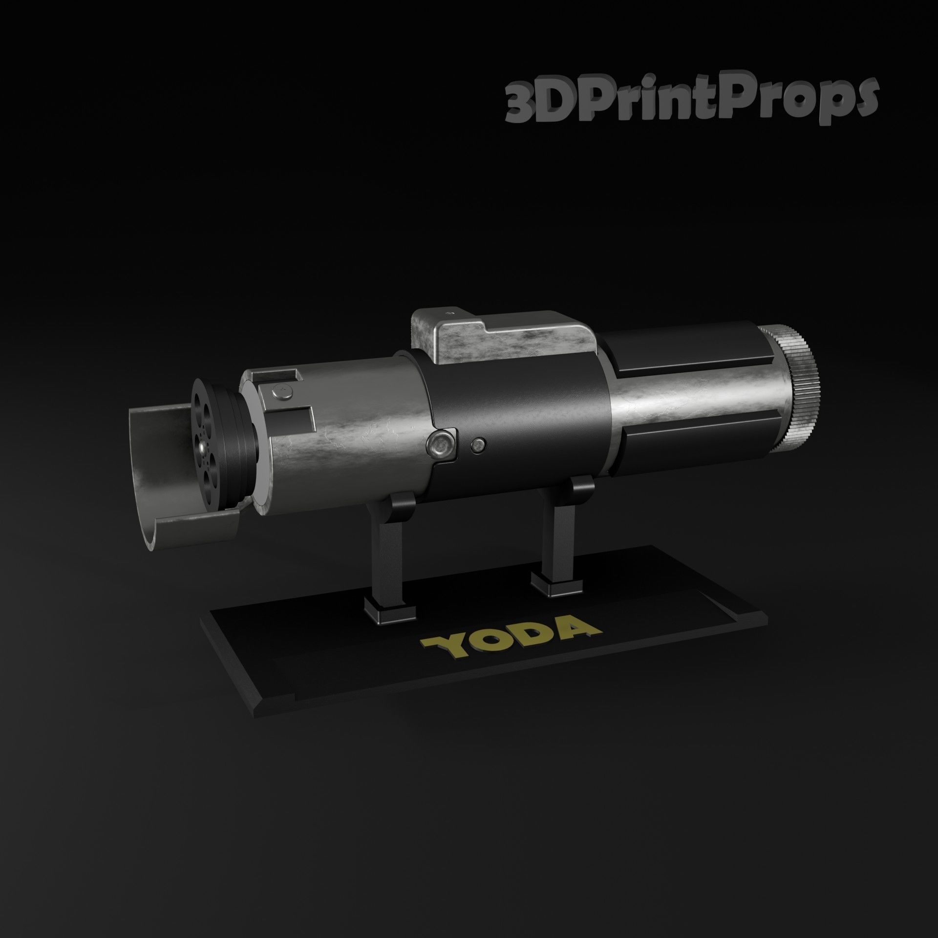 Yoda Lightsaber 3D print model_2