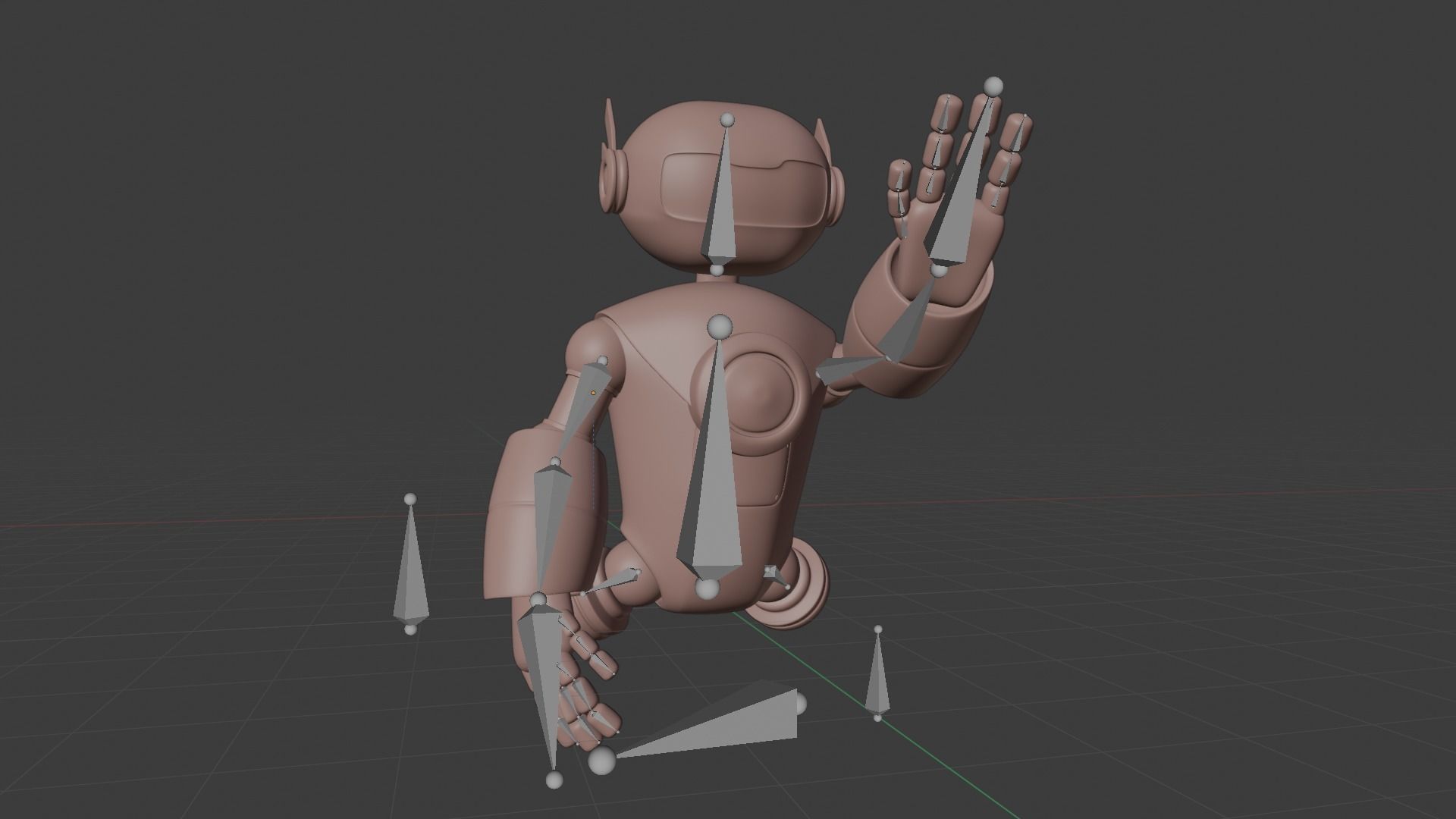 Yellow Robot 3D model_11