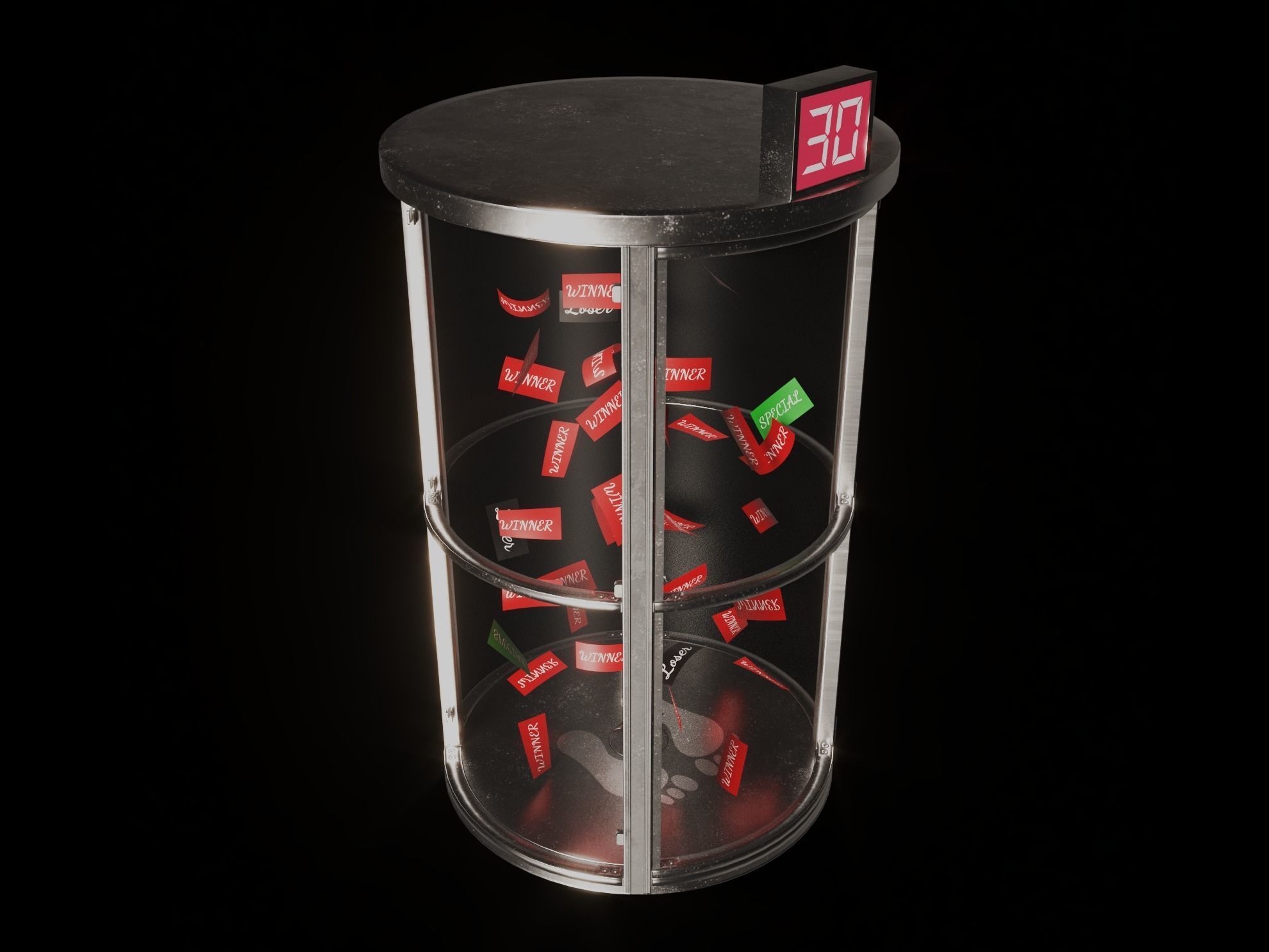 Ticket Grabber Machine 3D model_4