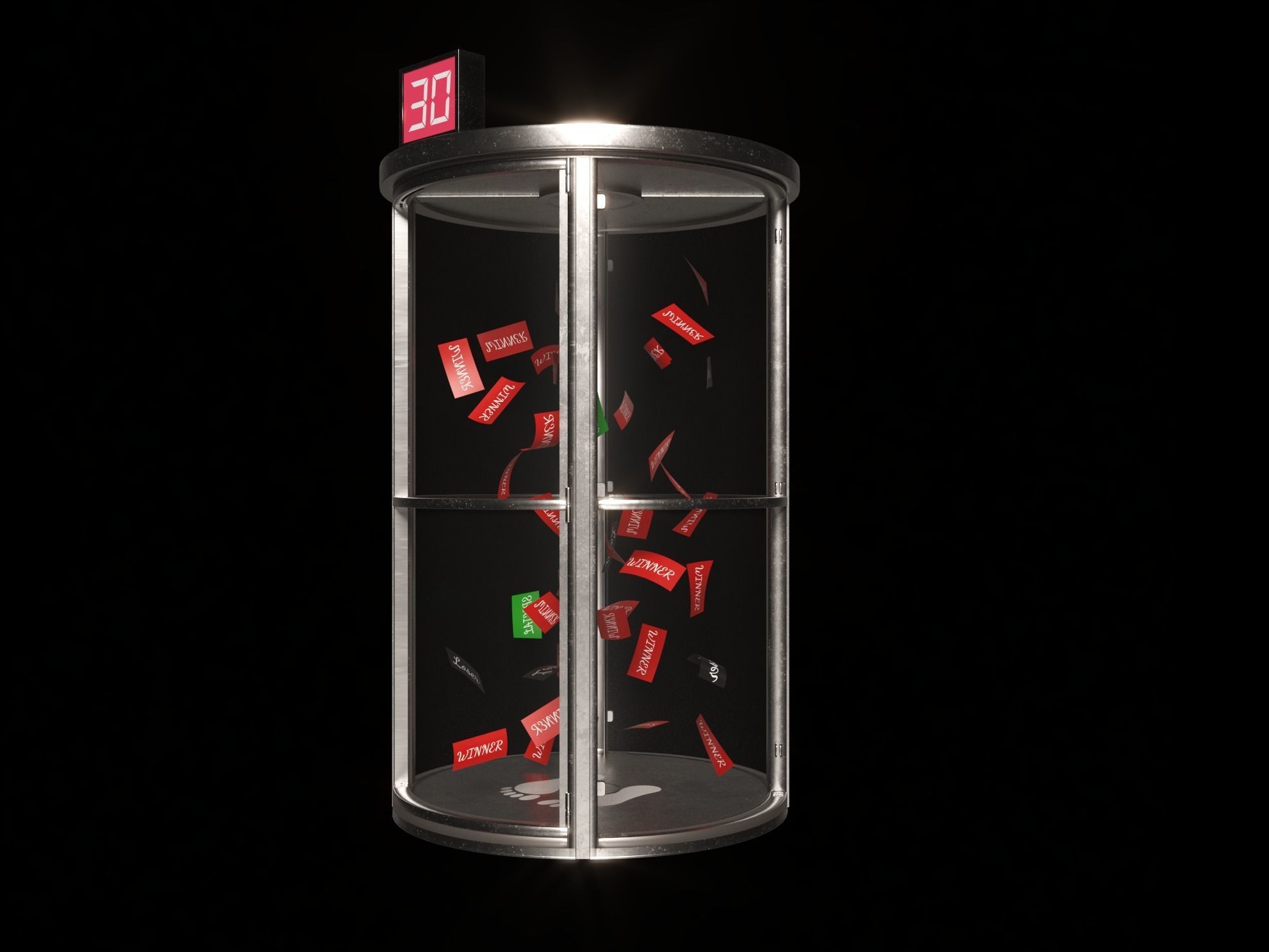 Ticket Grabber Machine 3D model_2