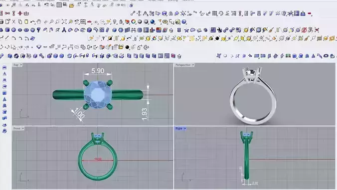 Round Diamond  Solitaire Ring 