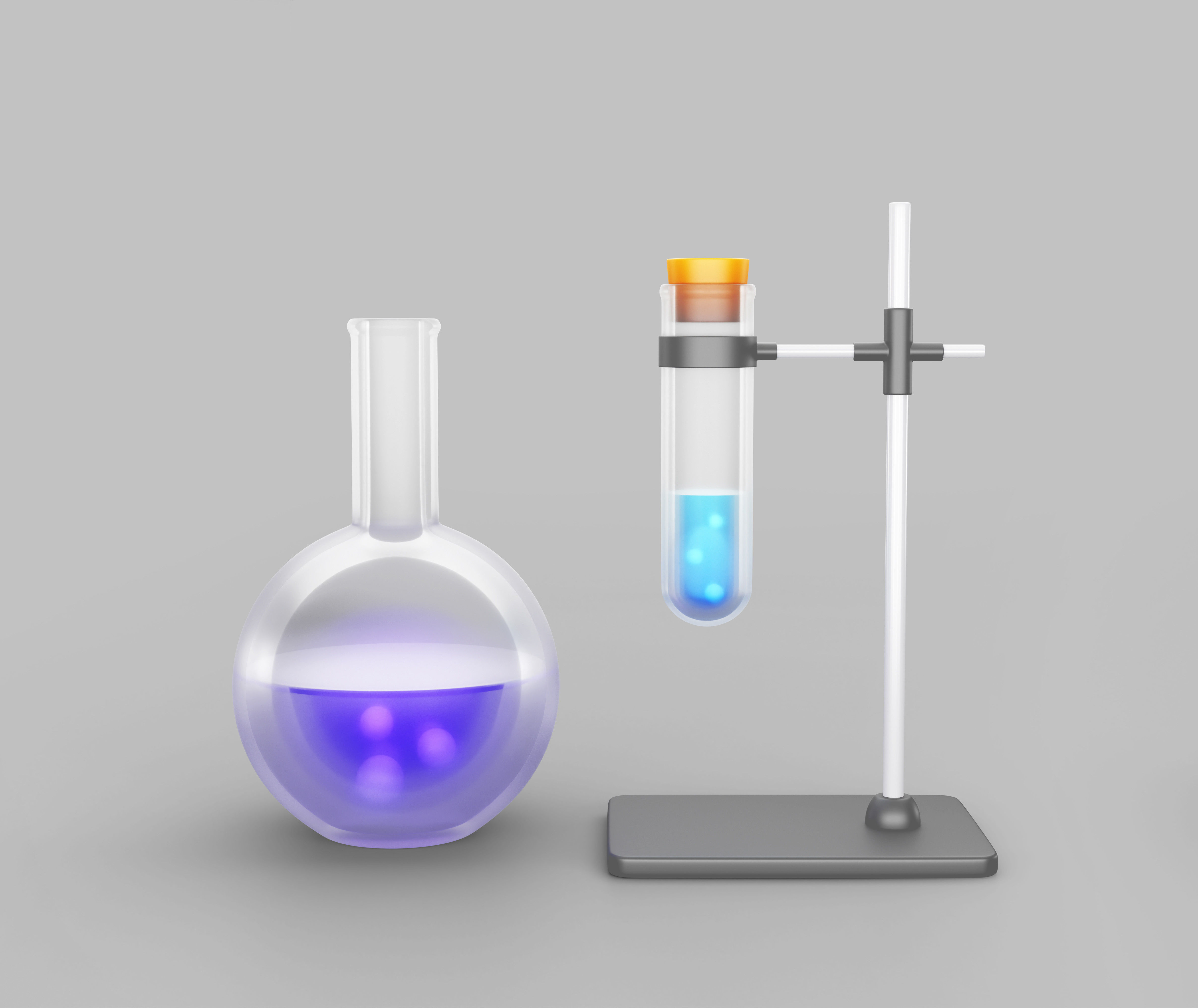 Chemical Elements Set Low-poly 3D model_11