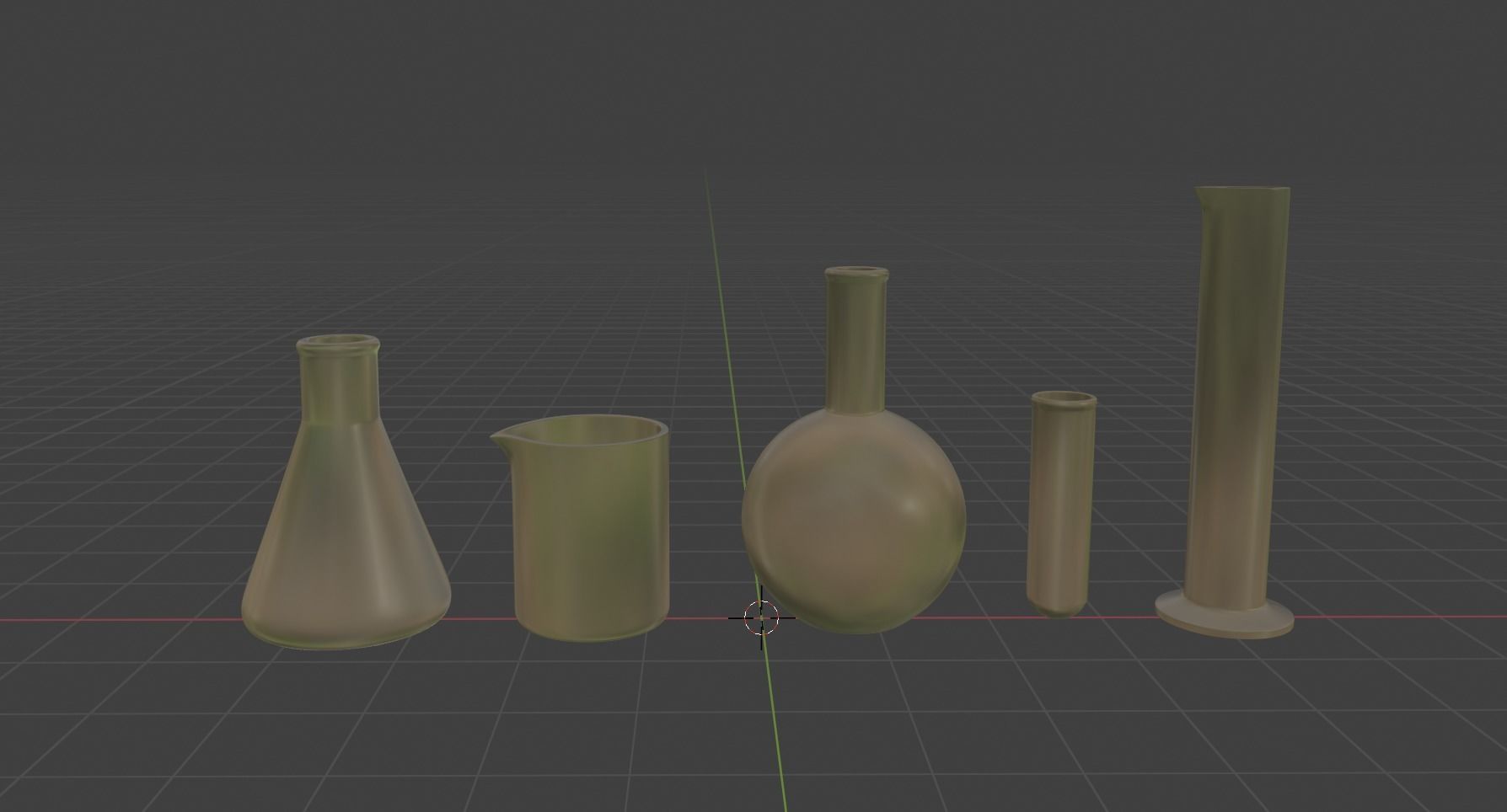 Chemical Elements Set Low-poly 3D model_14