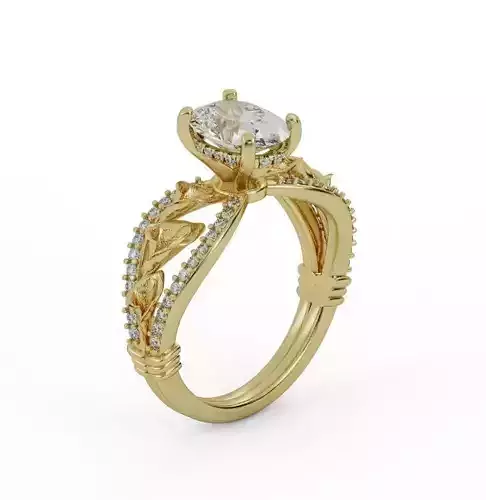 Calla ring 3D print model