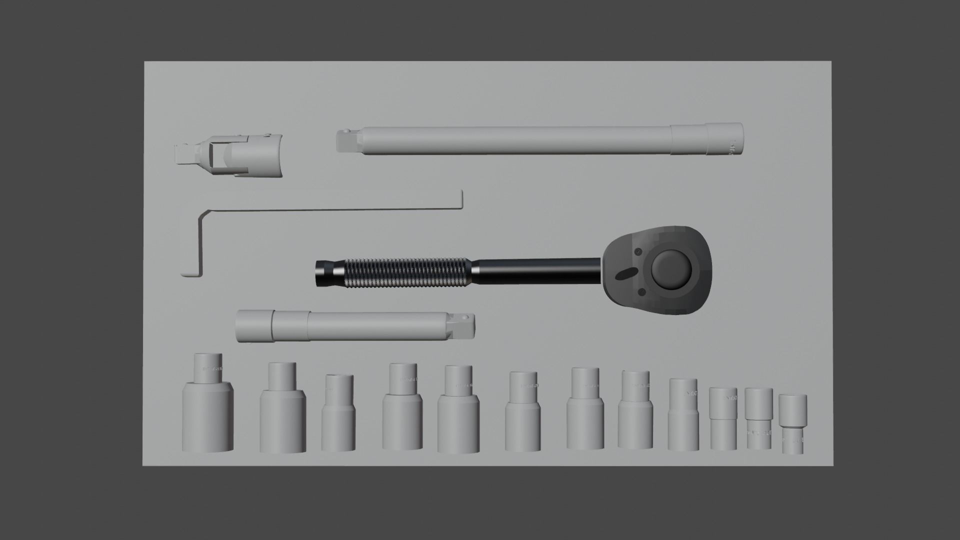 Screwdriver workshop equipment 3D print model_7