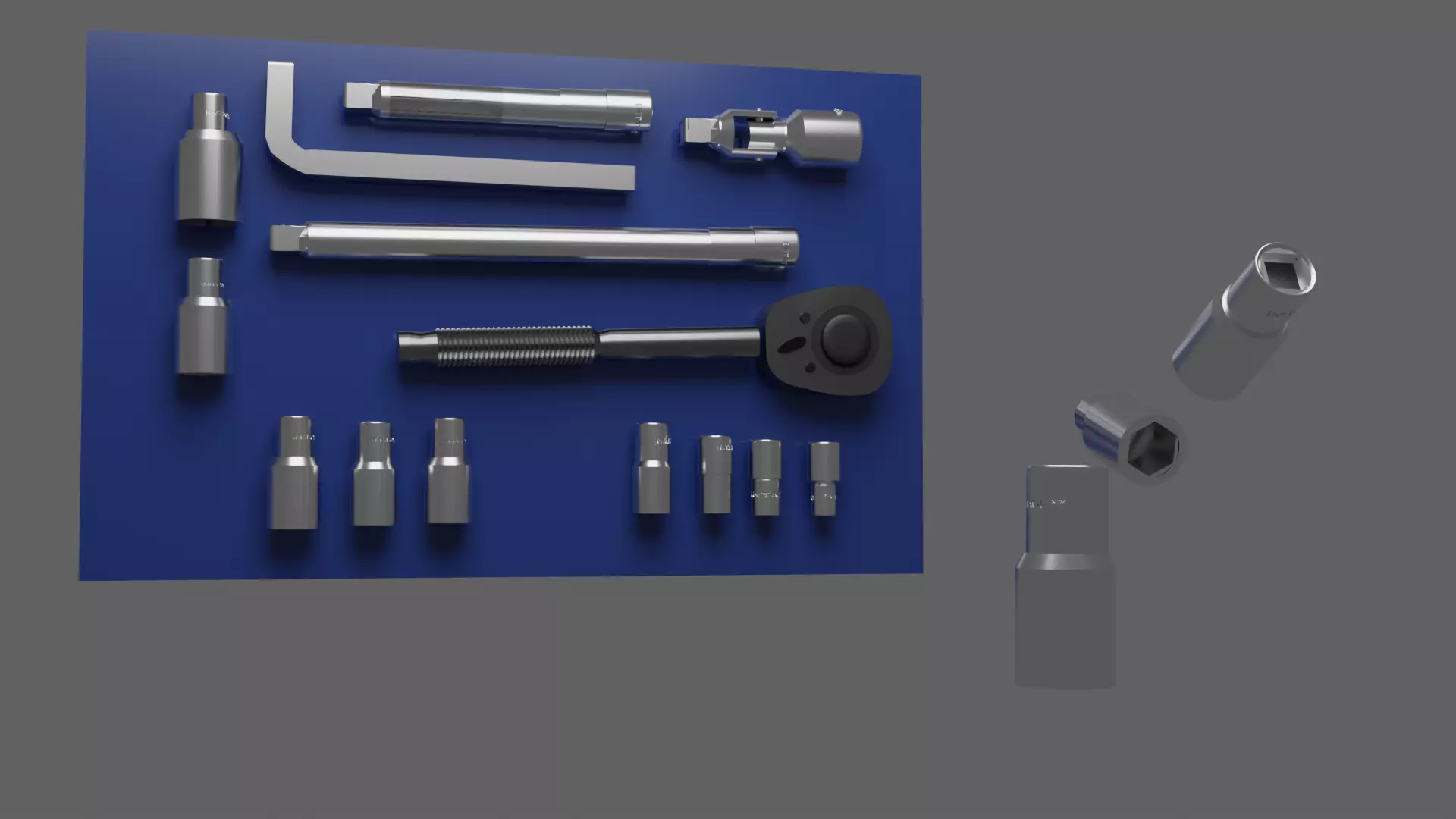 Screwdriver workshop equipment 3D print model_0