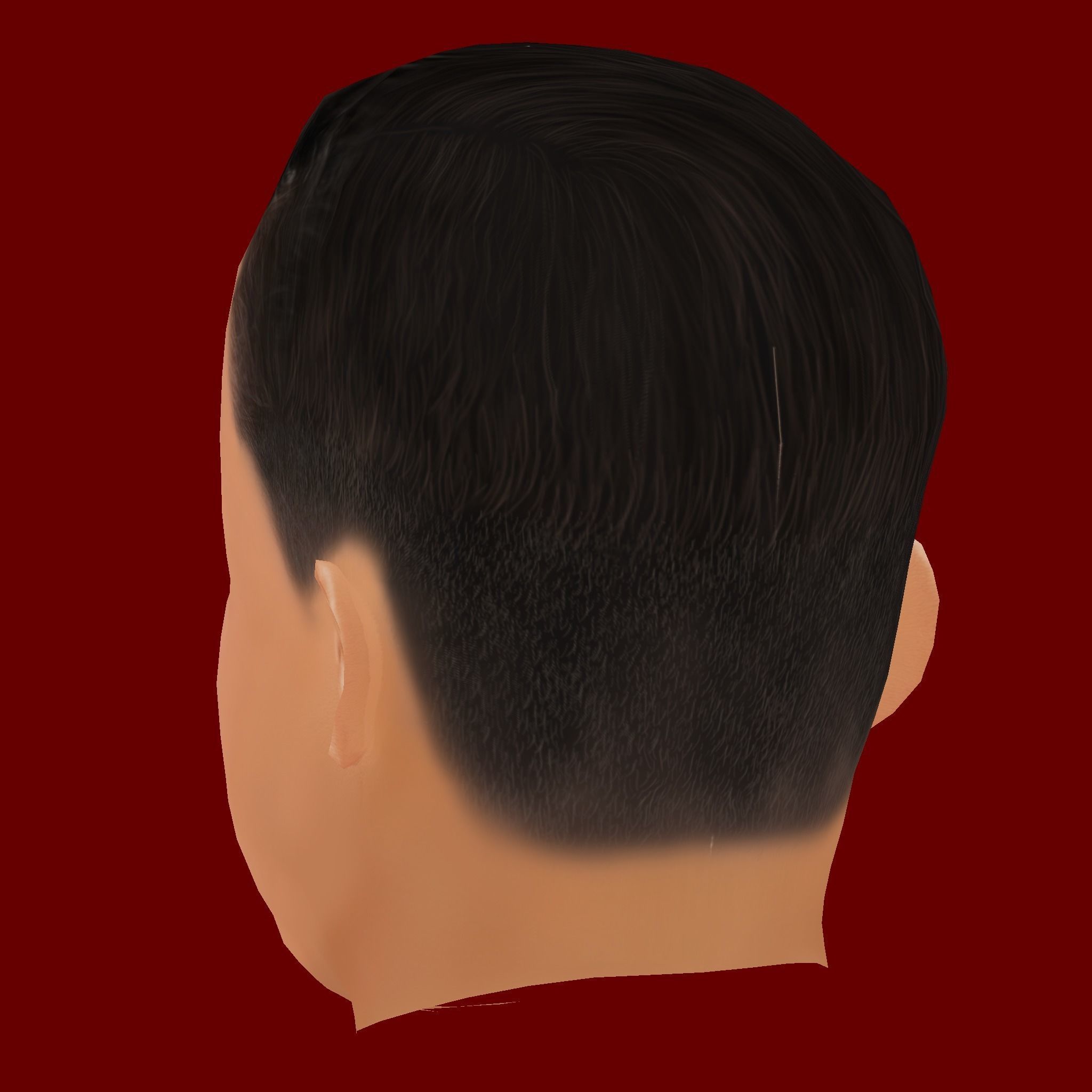 Lucas Vazquez Head - Low poly head for game Low-poly 3D model_3