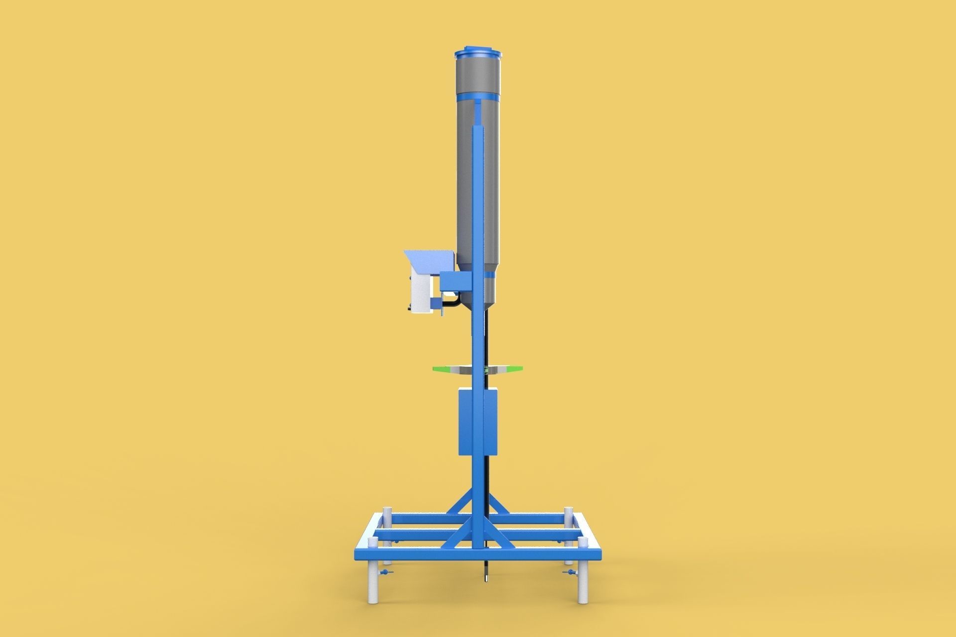 SPREADER ROTARY AUTOMATIC FISH FEEDER CENTRIFUGAL 3D model_1