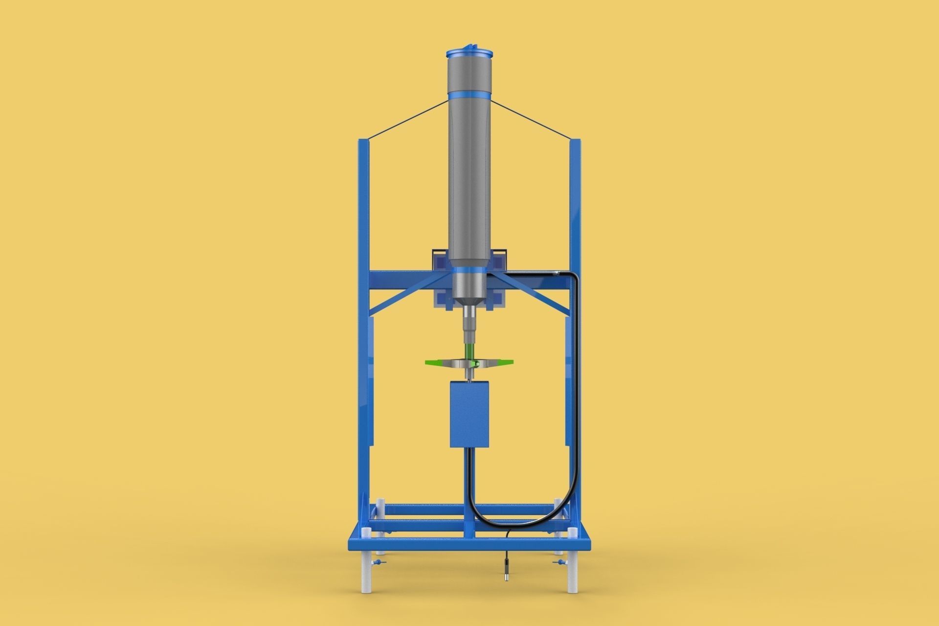 SPREADER ROTARY AUTOMATIC FISH FEEDER CENTRIFUGAL 3D model_3