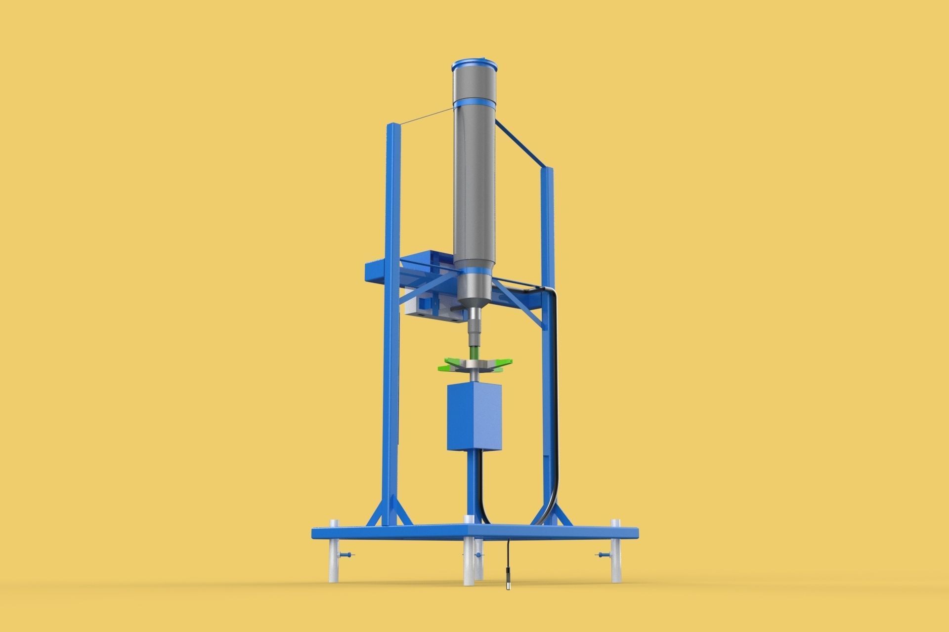 SPREADER ROTARY AUTOMATIC FISH FEEDER CENTRIFUGAL 3D model_4