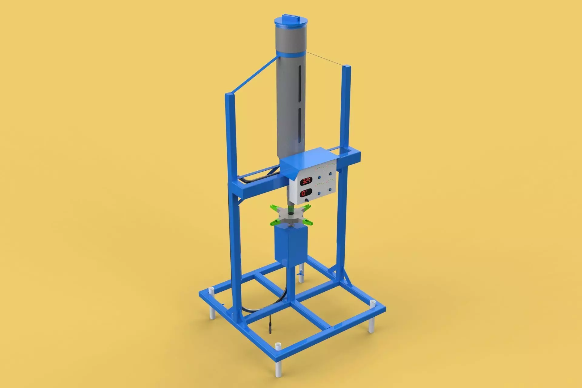 SPREADER ROTARY AUTOMATIC FISH FEEDER CENTRIFUGAL 3D model_0