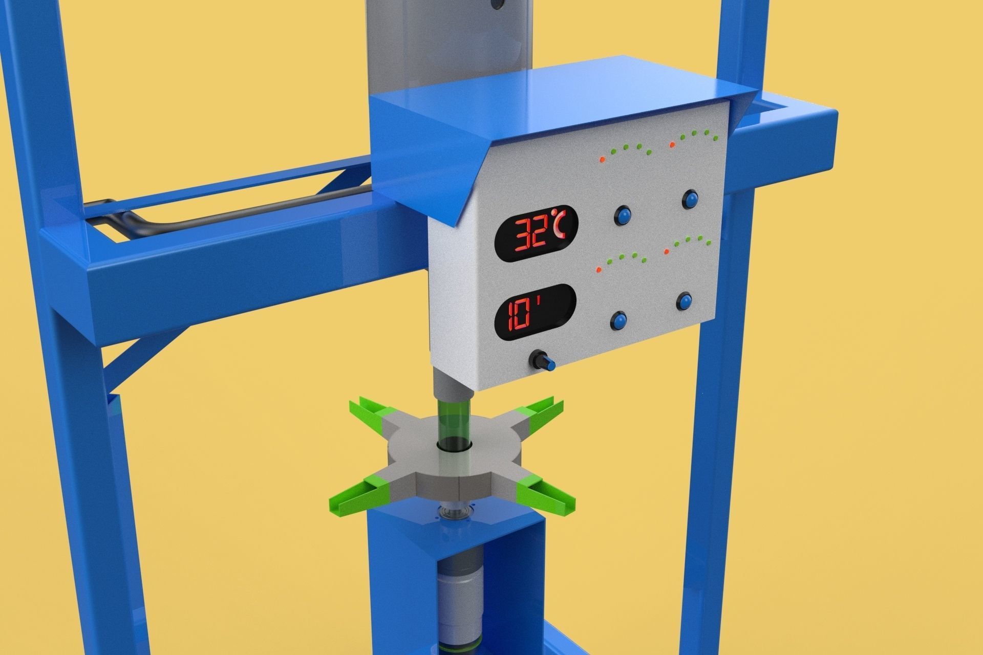SPREADER ROTARY AUTOMATIC FISH FEEDER CENTRIFUGAL 3D model_8