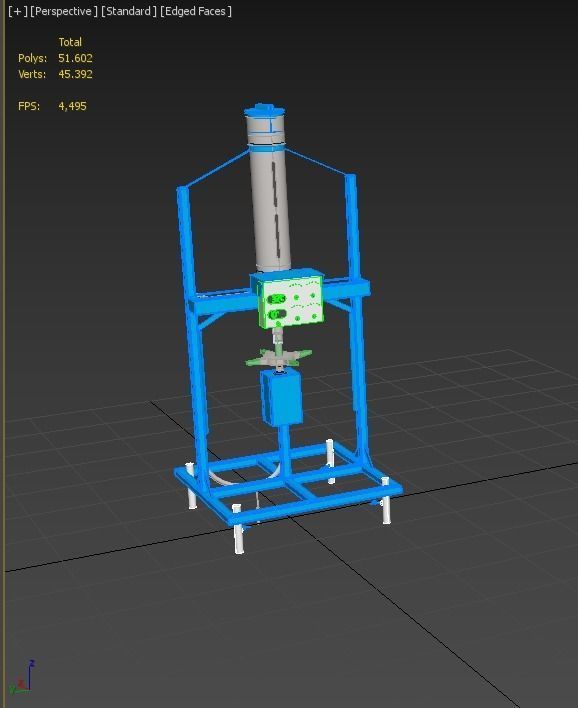 SPREADER ROTARY AUTOMATIC FISH FEEDER CENTRIFUGAL 3D model_10
