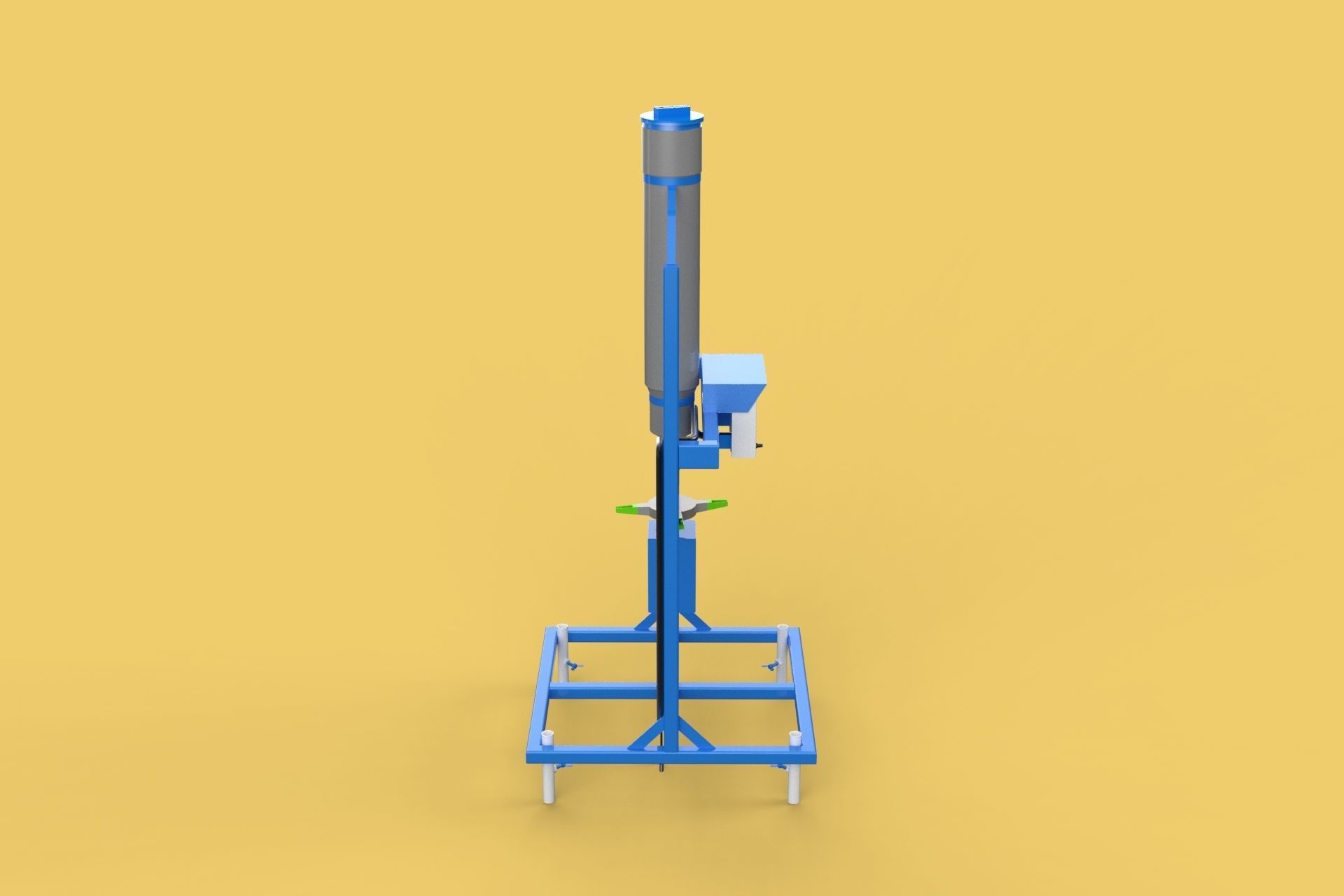 SPREADER ROTARY AUTOMATIC FISH FEEDER CENTRIFUGAL 3D model_5